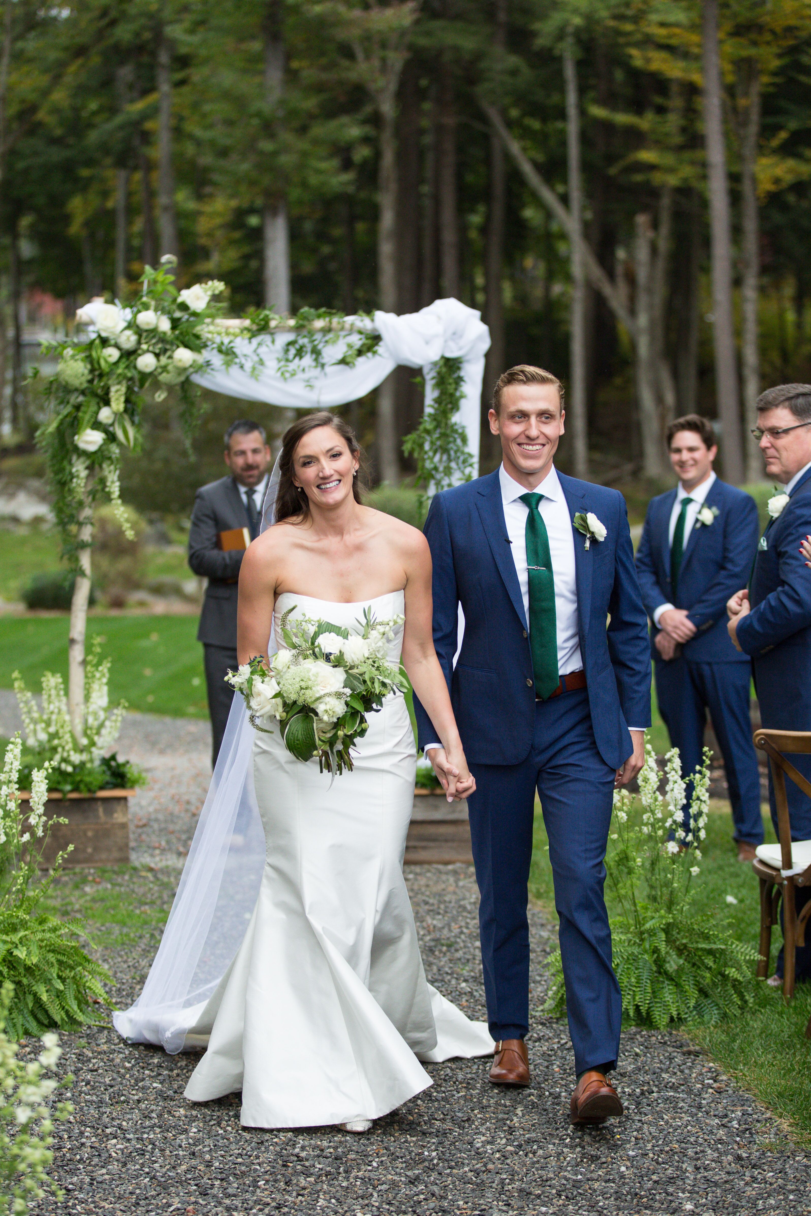 Blue dress and sales jacket for wedding