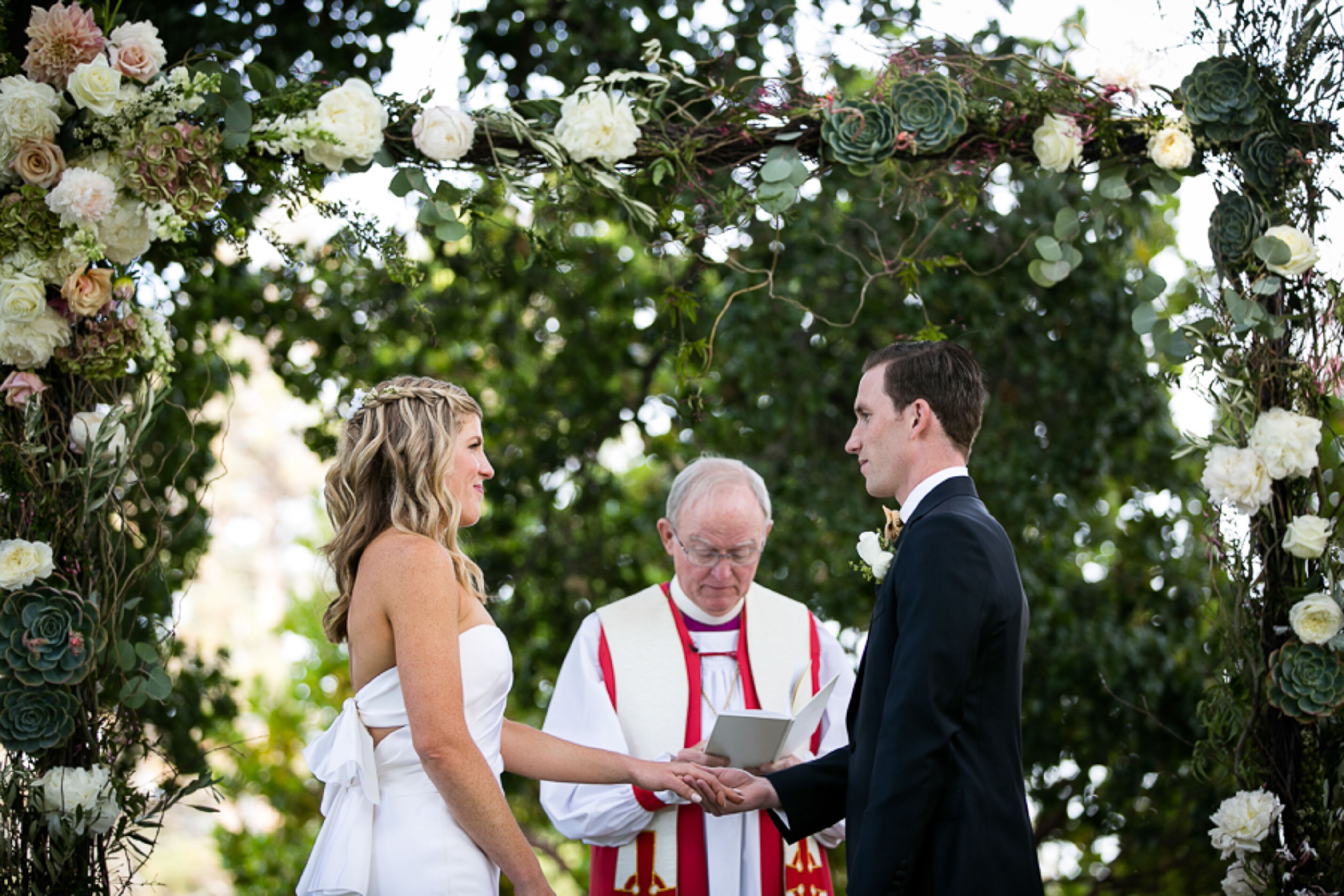 Romantic Outdoor Ceremony At Burlingame Country Club