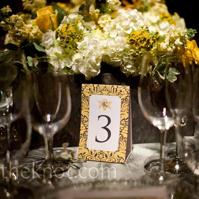 Yellow Table Cards