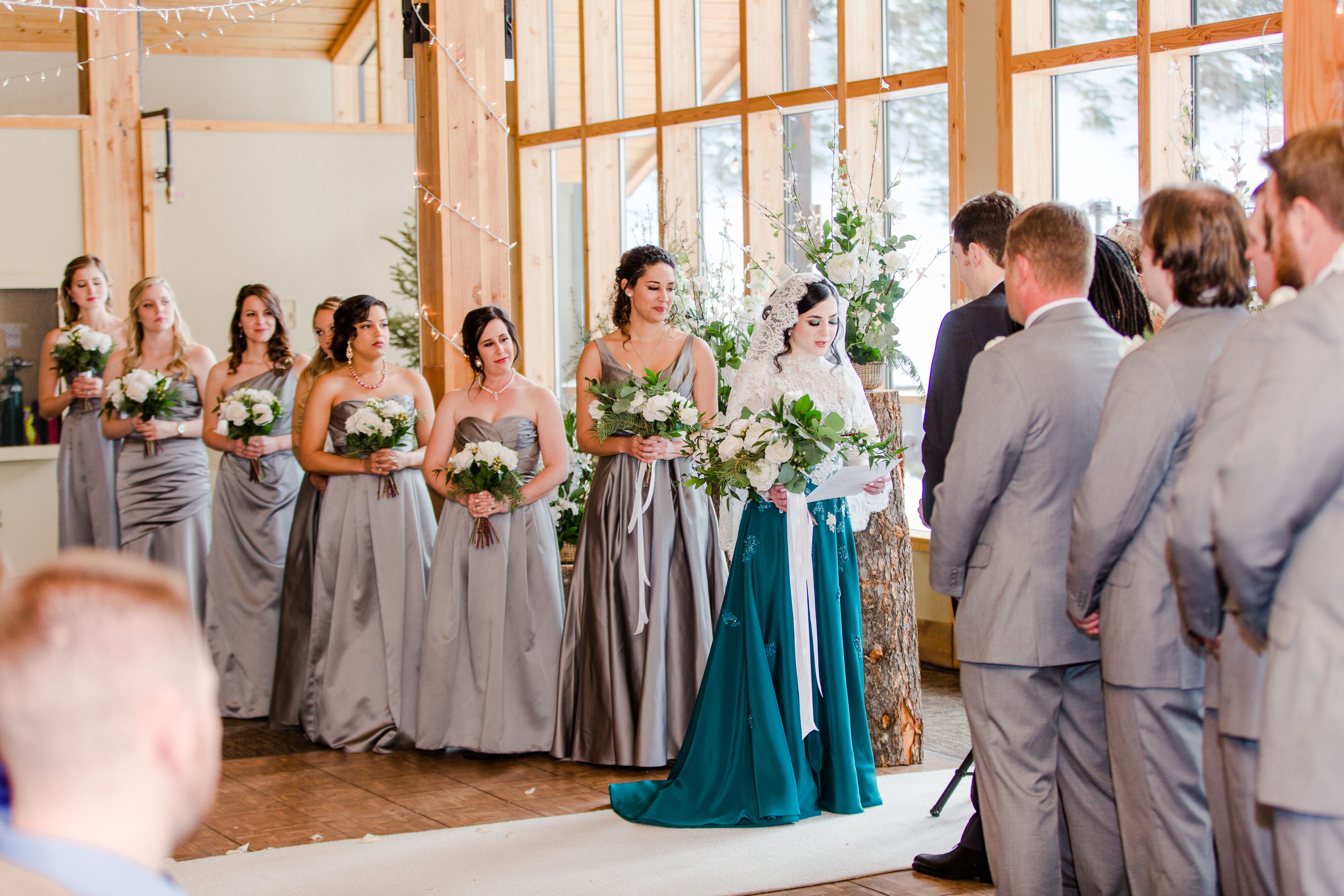 turquoise wedding dress