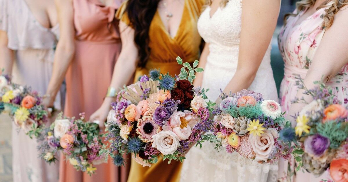 Mismatched Bridesmaid Dresses 101 | Colors, Shades & Fabrics