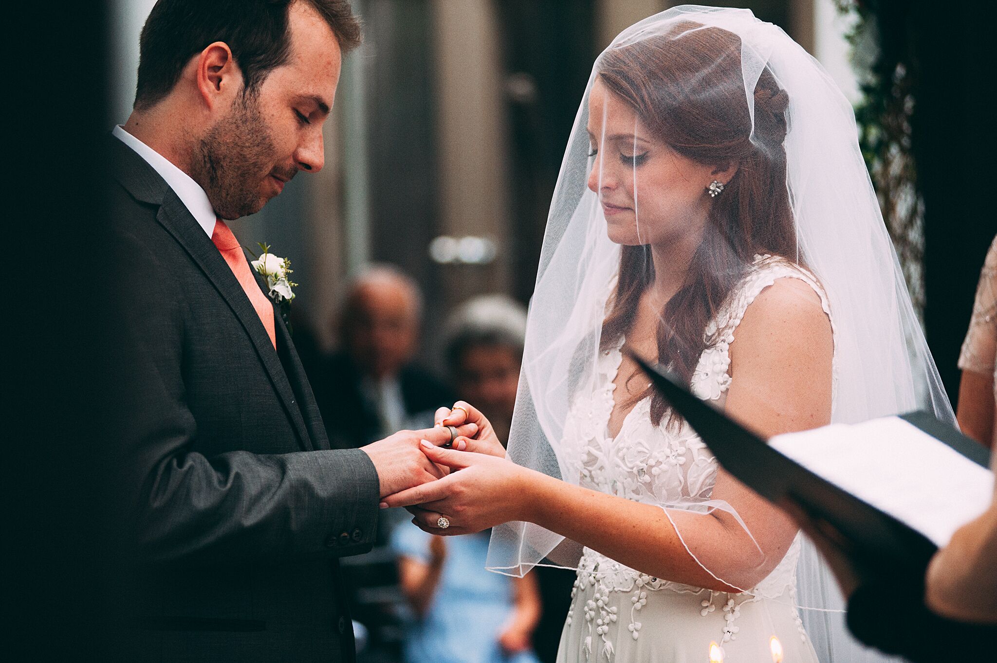 Jewish Wedding Ceremony Ring Exchange