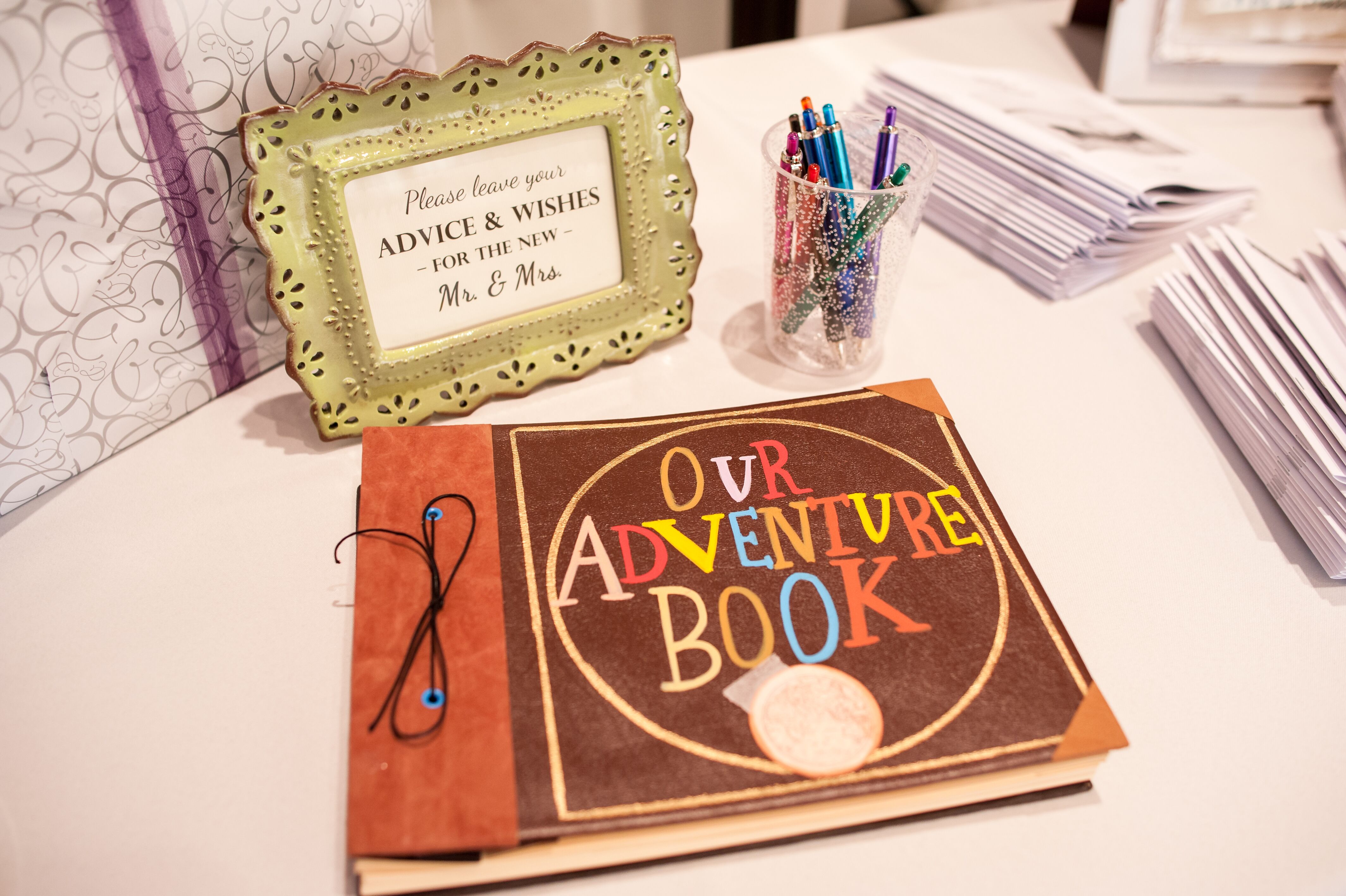 Up'-Inspired Adventure Book Guest Book