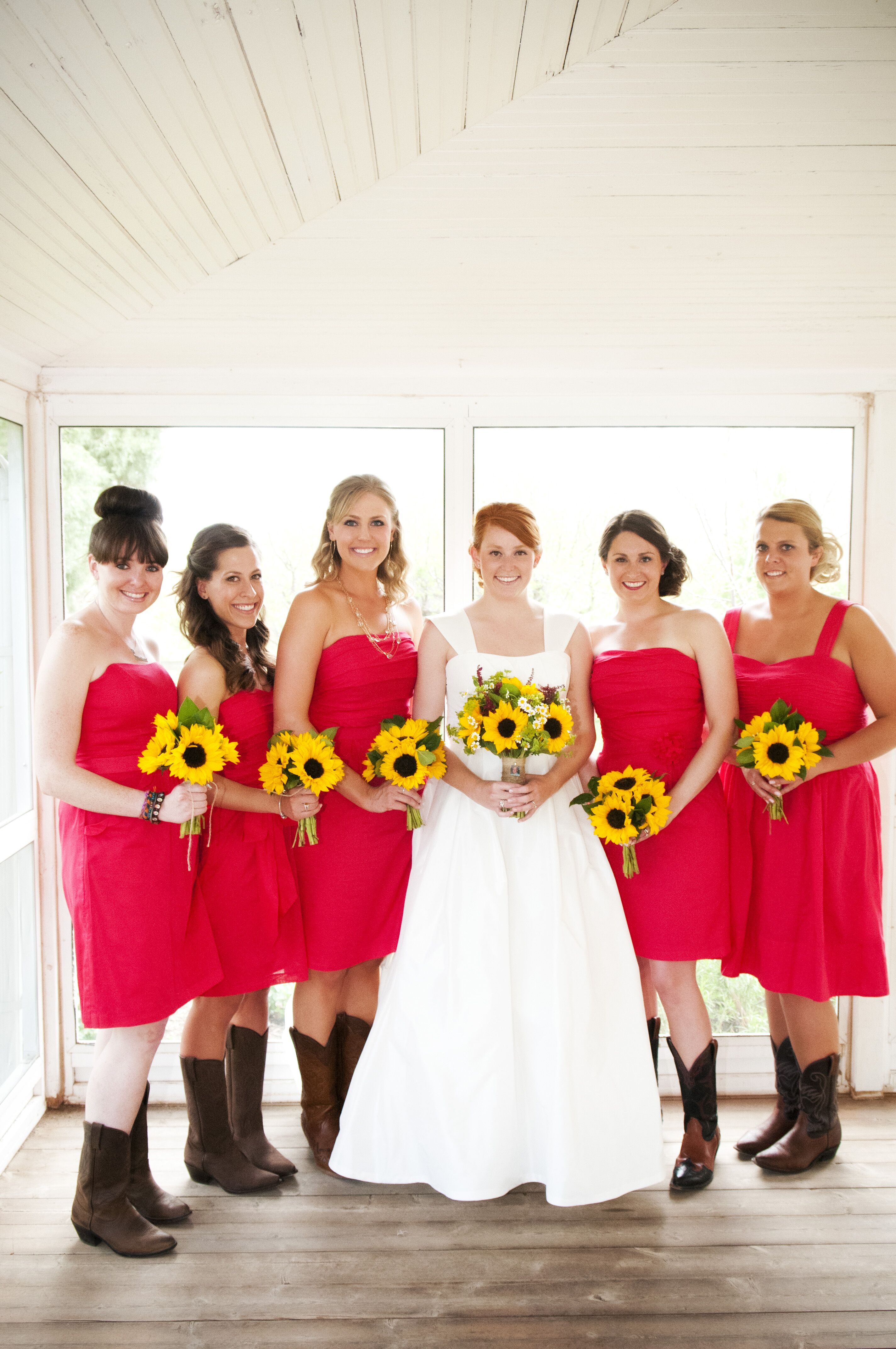 Red and store yellow wedding dresses