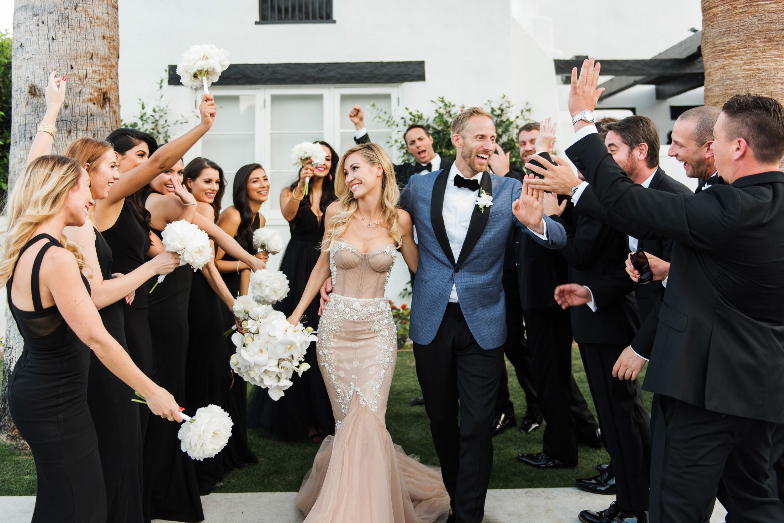 A Casual, Outdoor Wedding in Palm Springs with a Black-Tie Dress Code