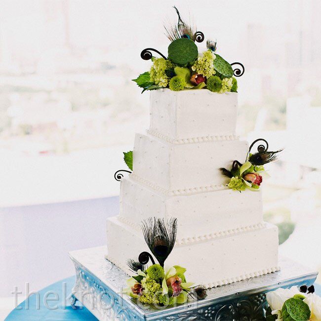 Floral White Cake