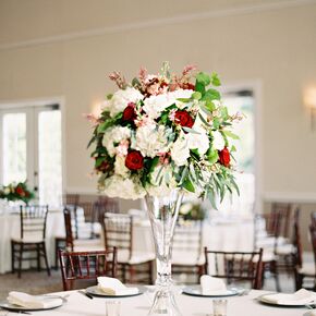 Burgundy And Blush Bridal Bouquet