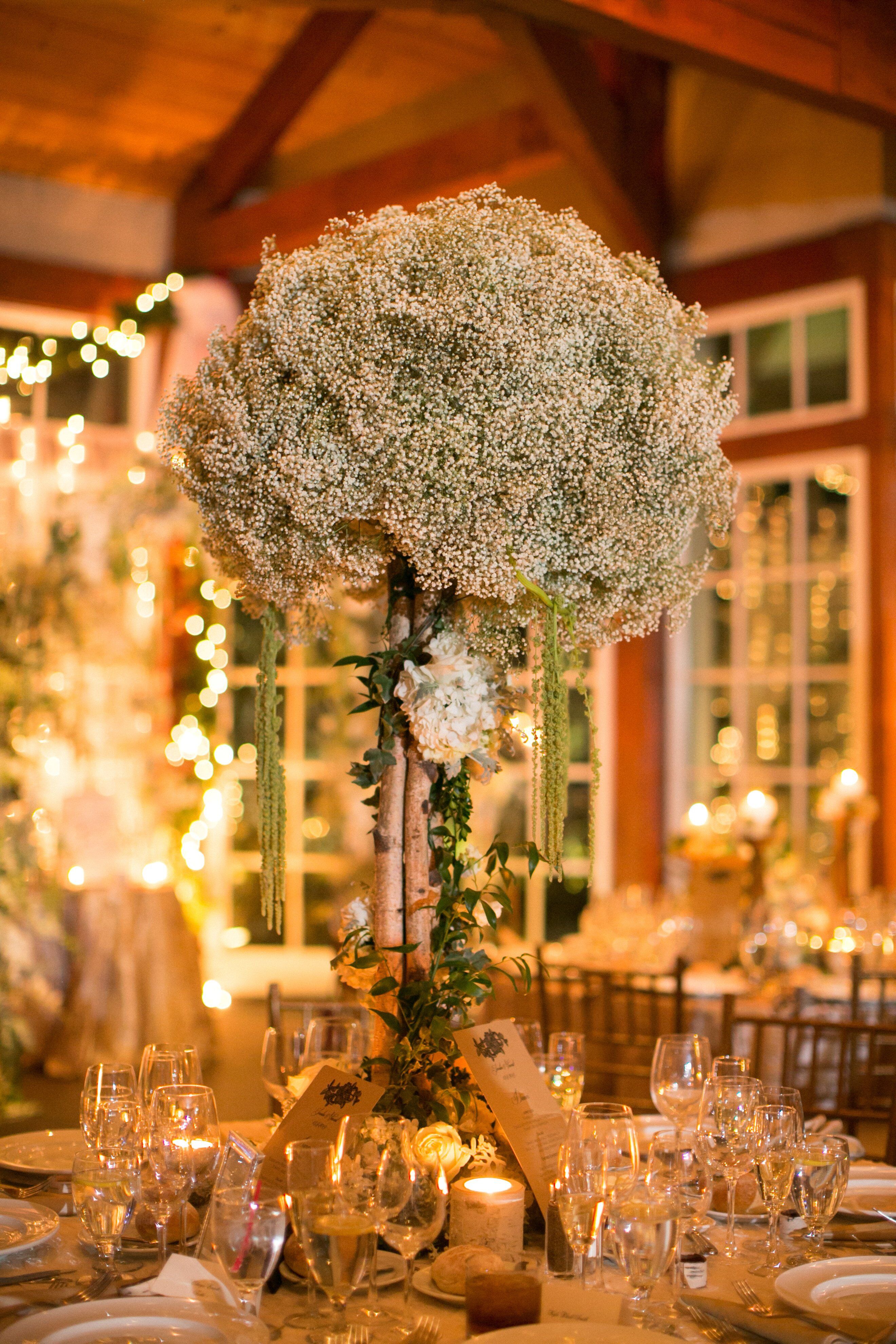 Warm, Ethereal Reception Decor