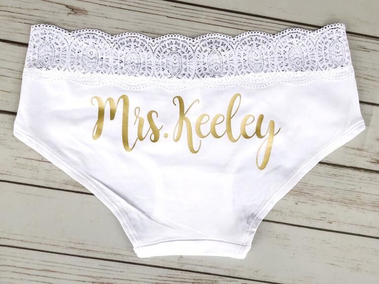 Personalized Panties bachelorette party gift