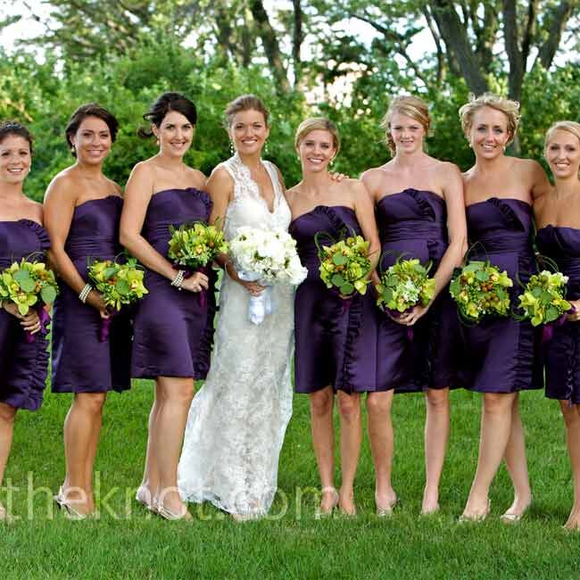 deep plum bridesmaid dresses