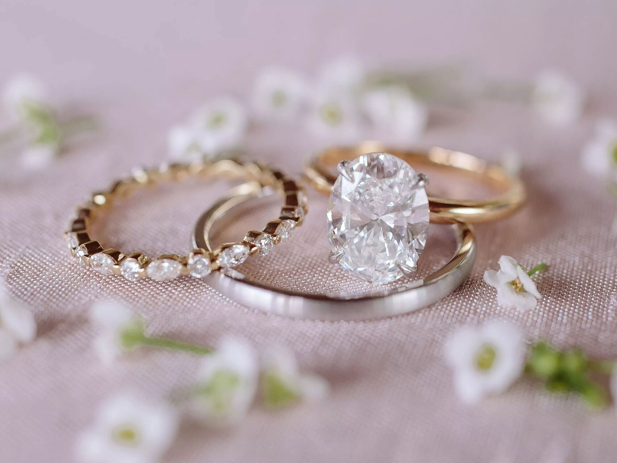 Fancies, Big Bands, and Color: The Latest Engagement Ring Trends