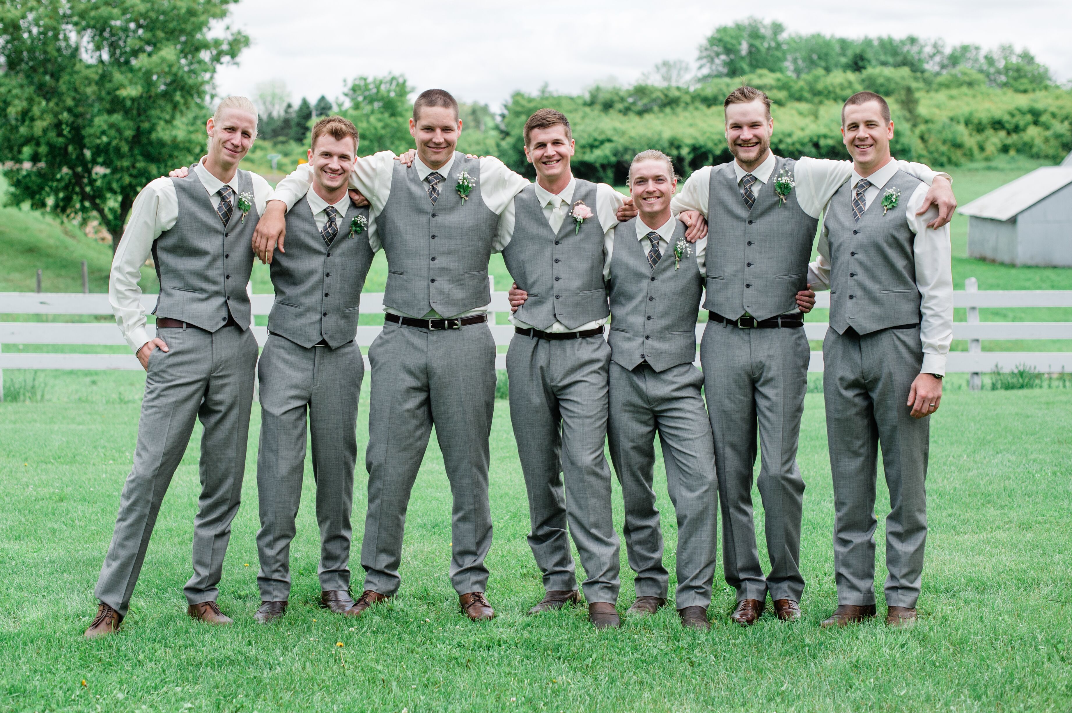 Light Gray Suit and Cowboy Boots