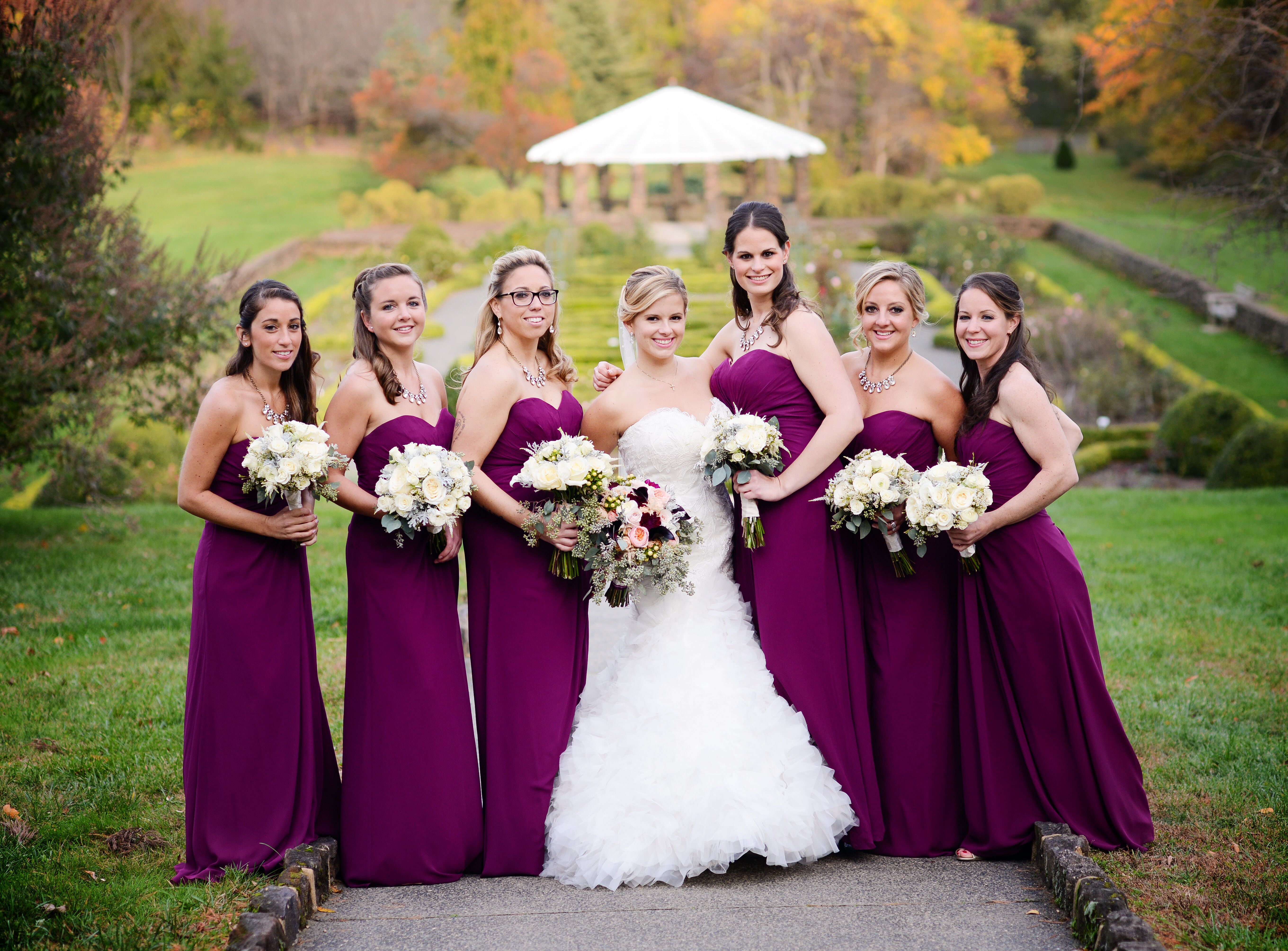 Aubergine bridesmaid hot sale dress