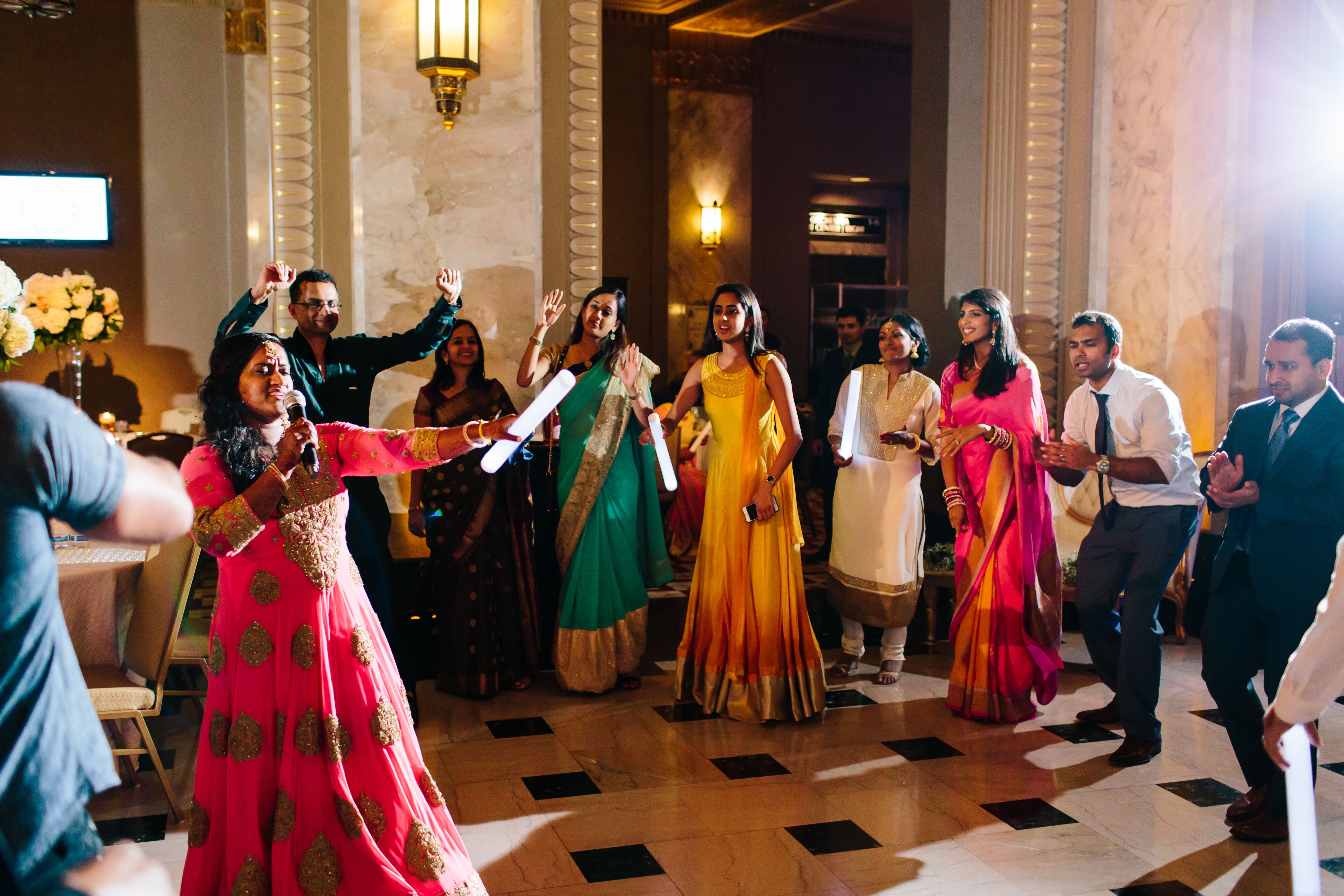 guests-dance-at-hindu-wedding-reception