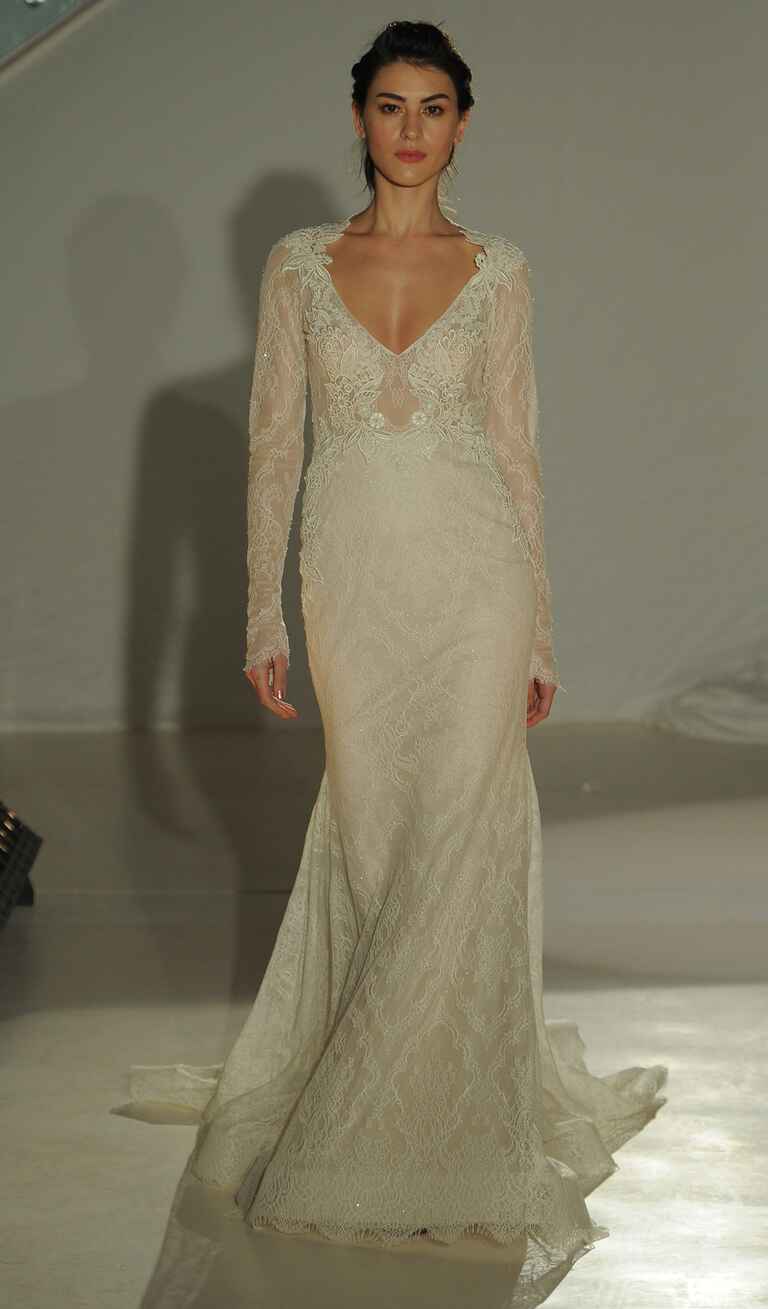 lazaro long sleeve wedding dress