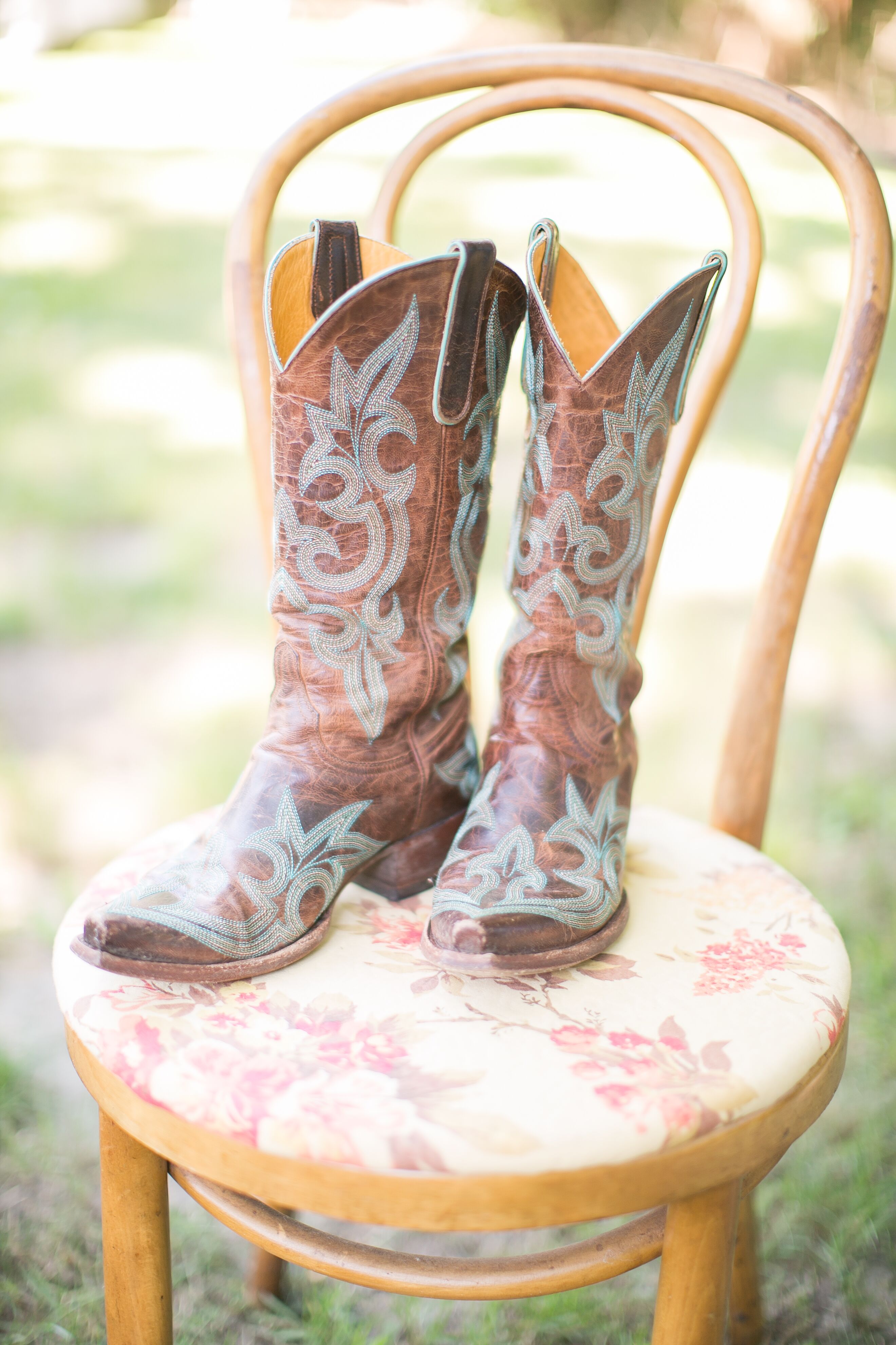 Rustic Bridal Cowboy Boots