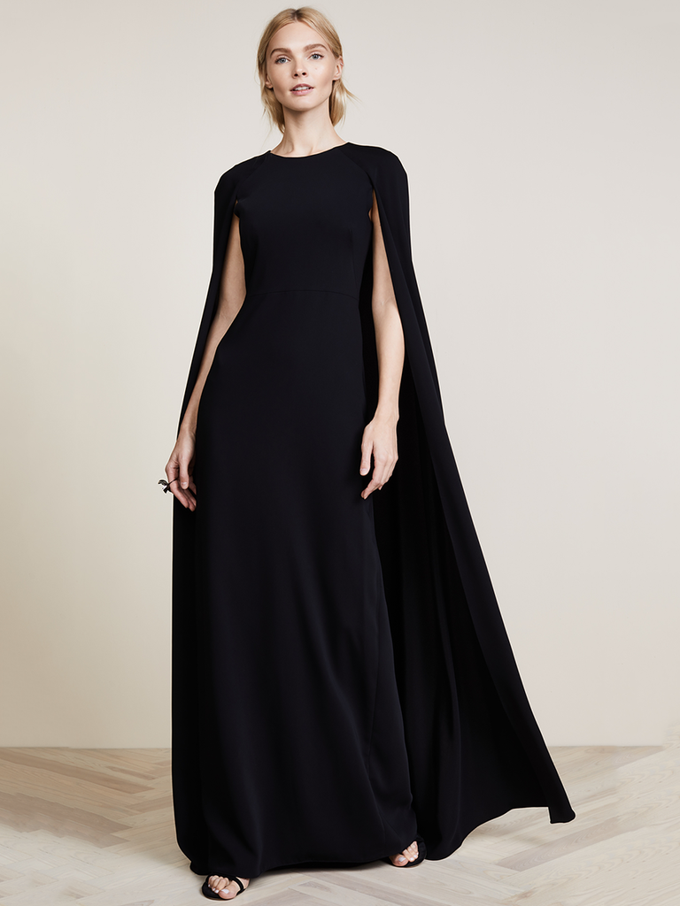 Black Dress Winter Wedding Guest 9