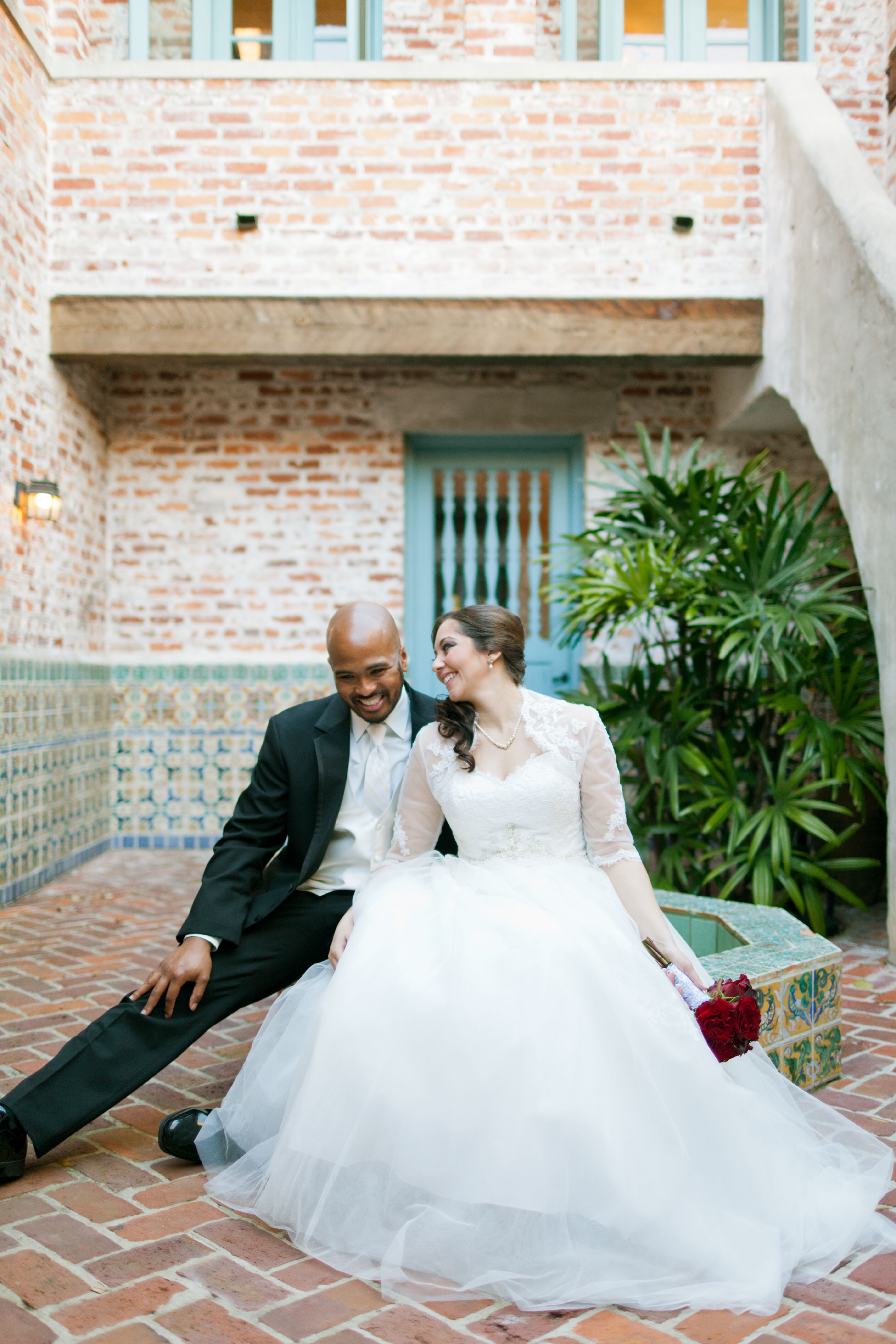 White Lace, Empire-Waist Ball Gown