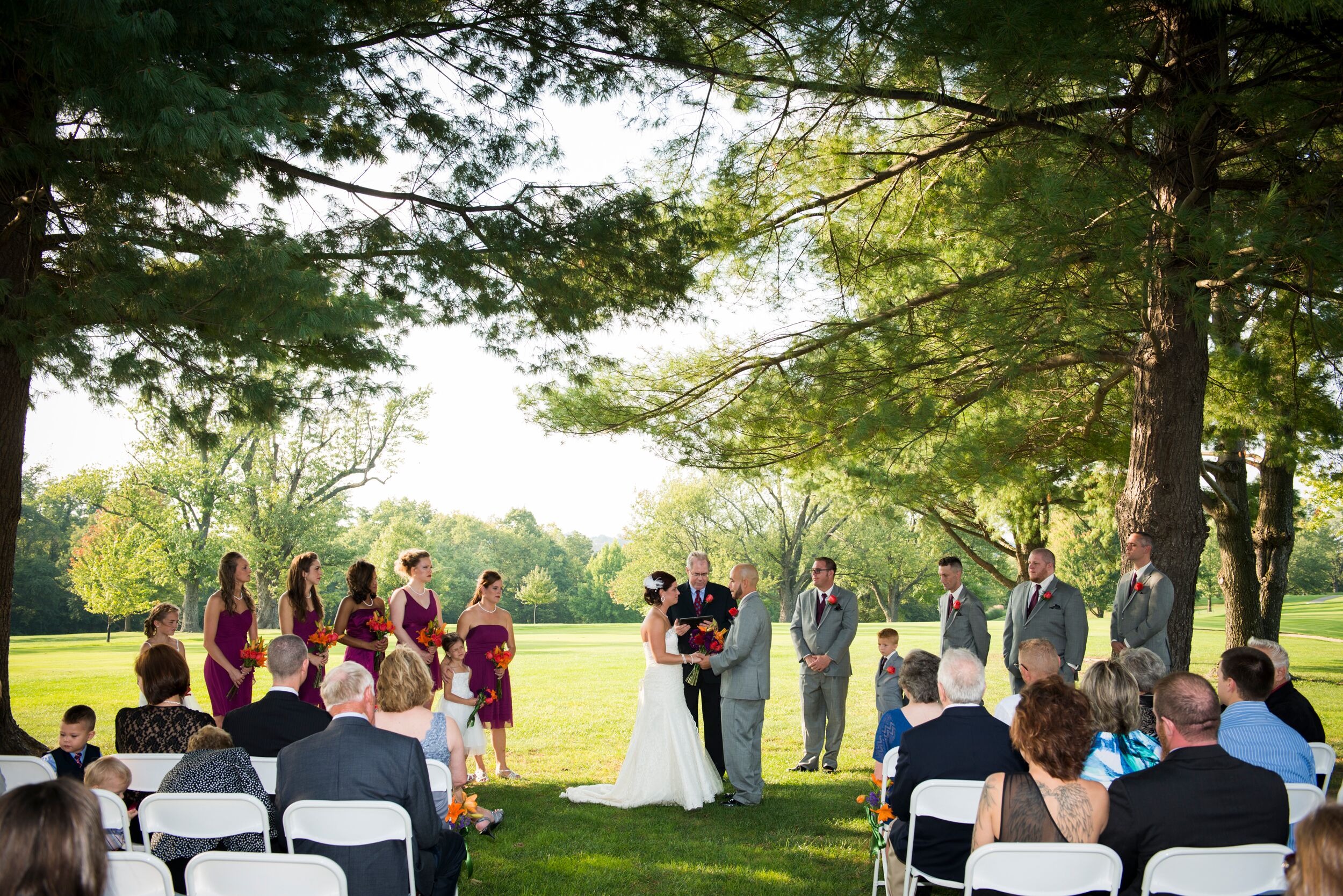 Outdoor Ceremony at the Fort Mitchell Country Club