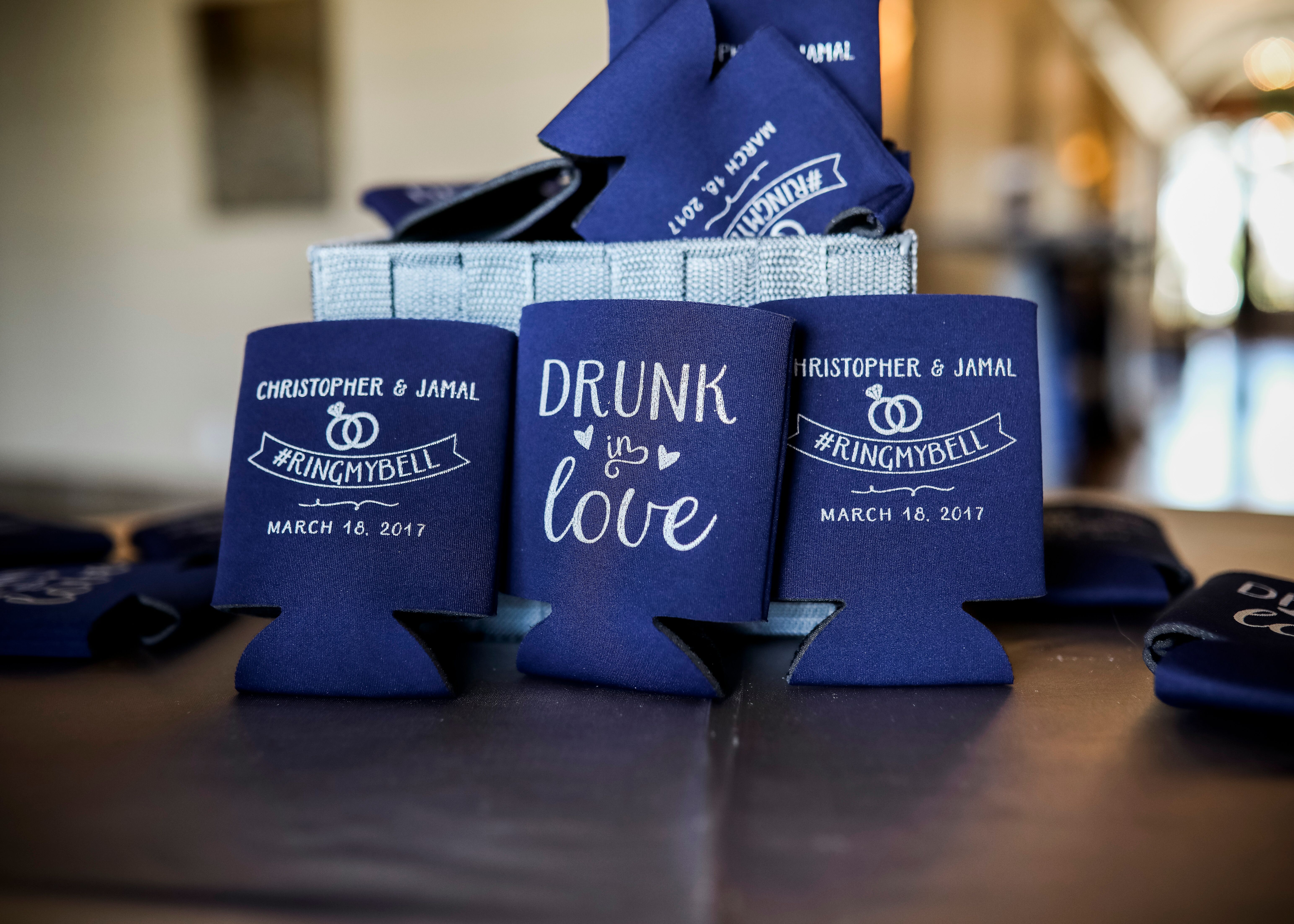 wedding reception koozies