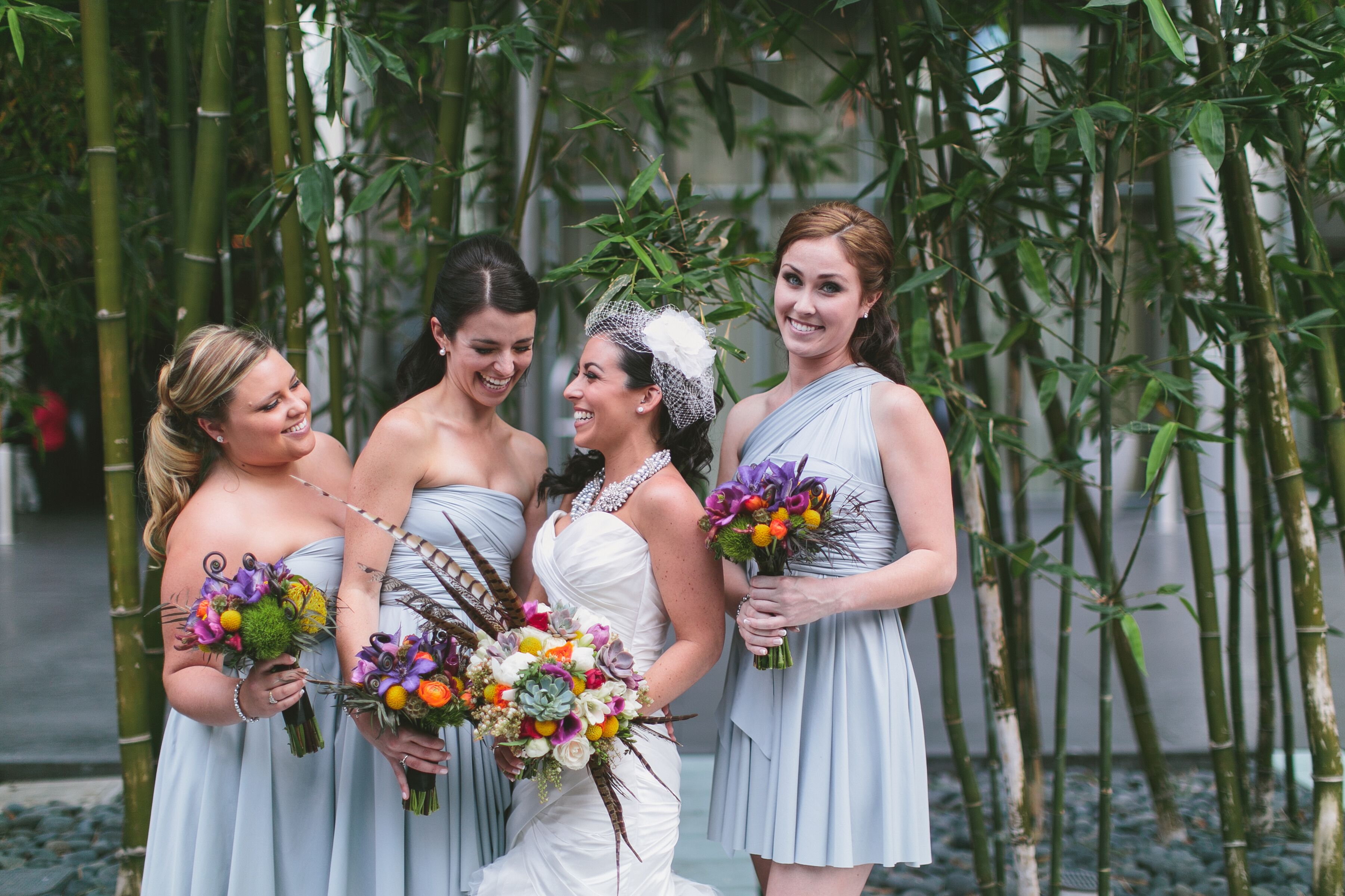 Short Gray Bridesmaid Dresses