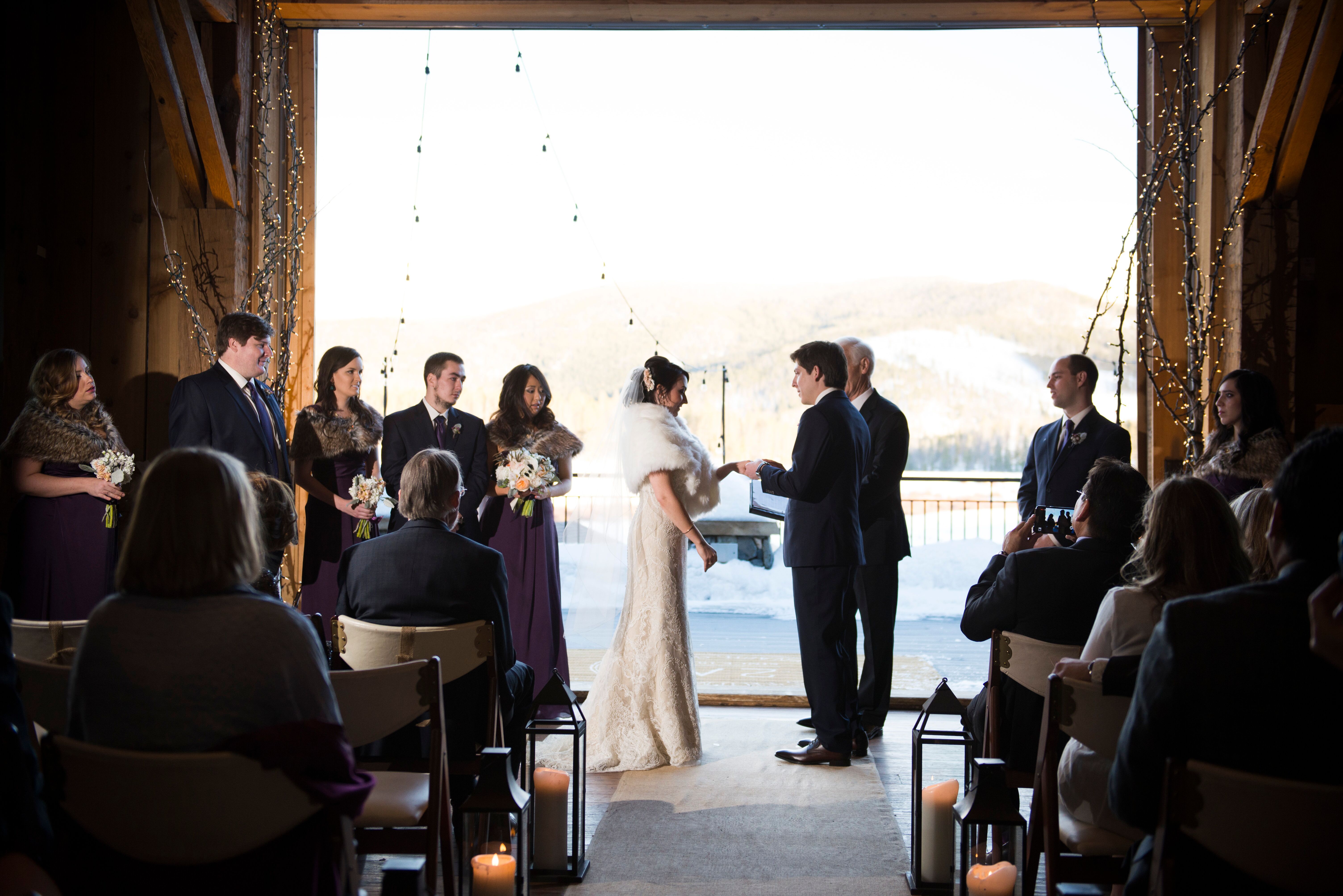 Kristen and Sean in Broad Axe Barn in Colorado