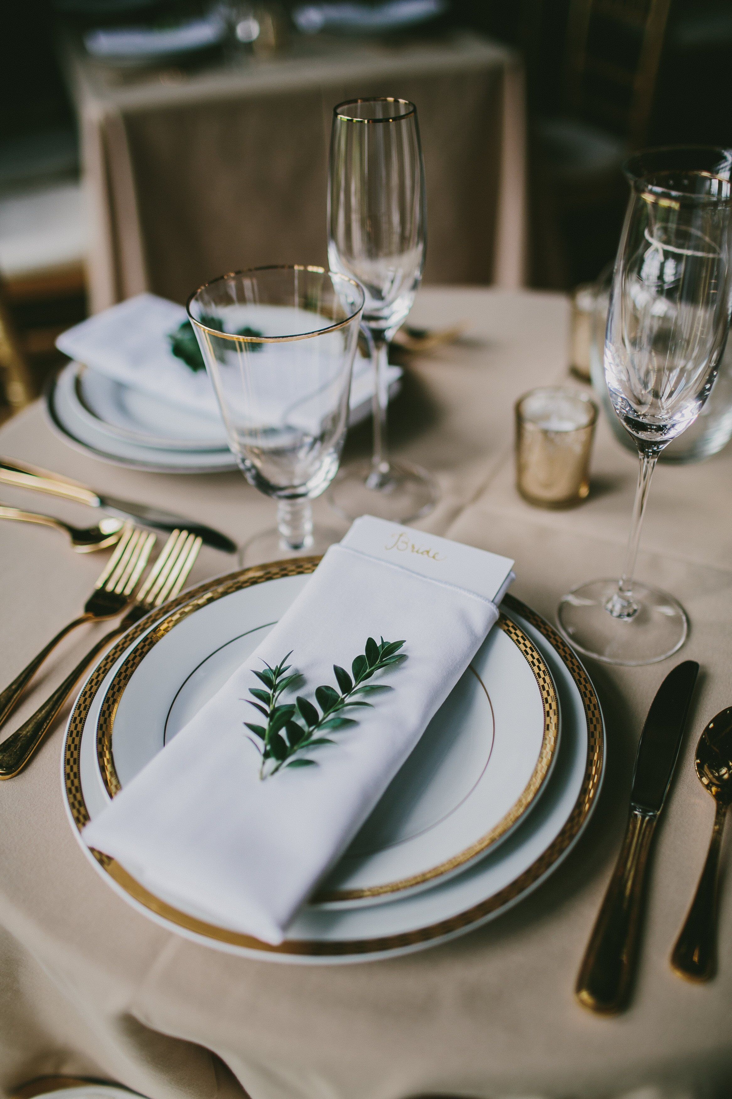 Gold Place Setting