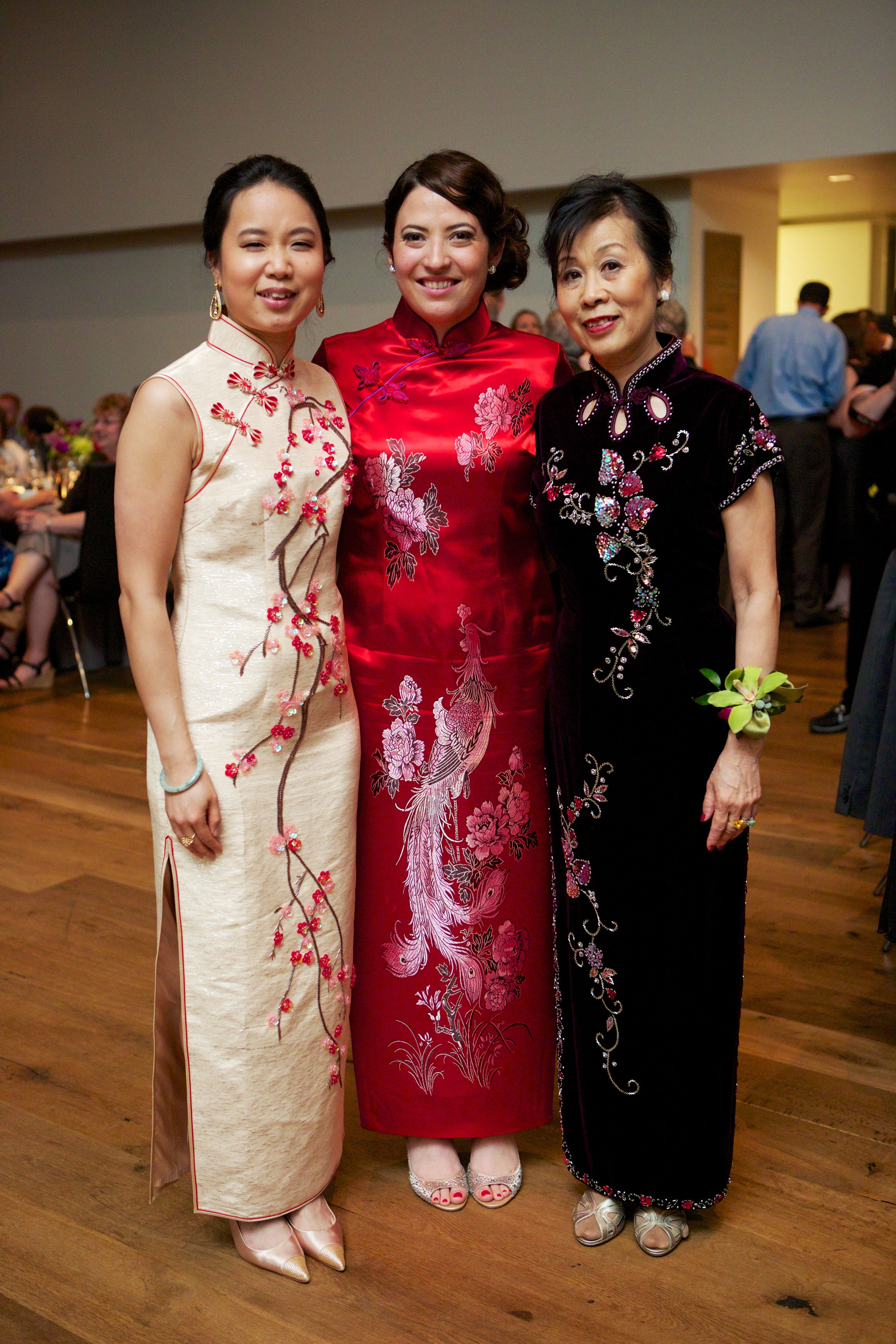 Bride in a Traditional Red Qipao