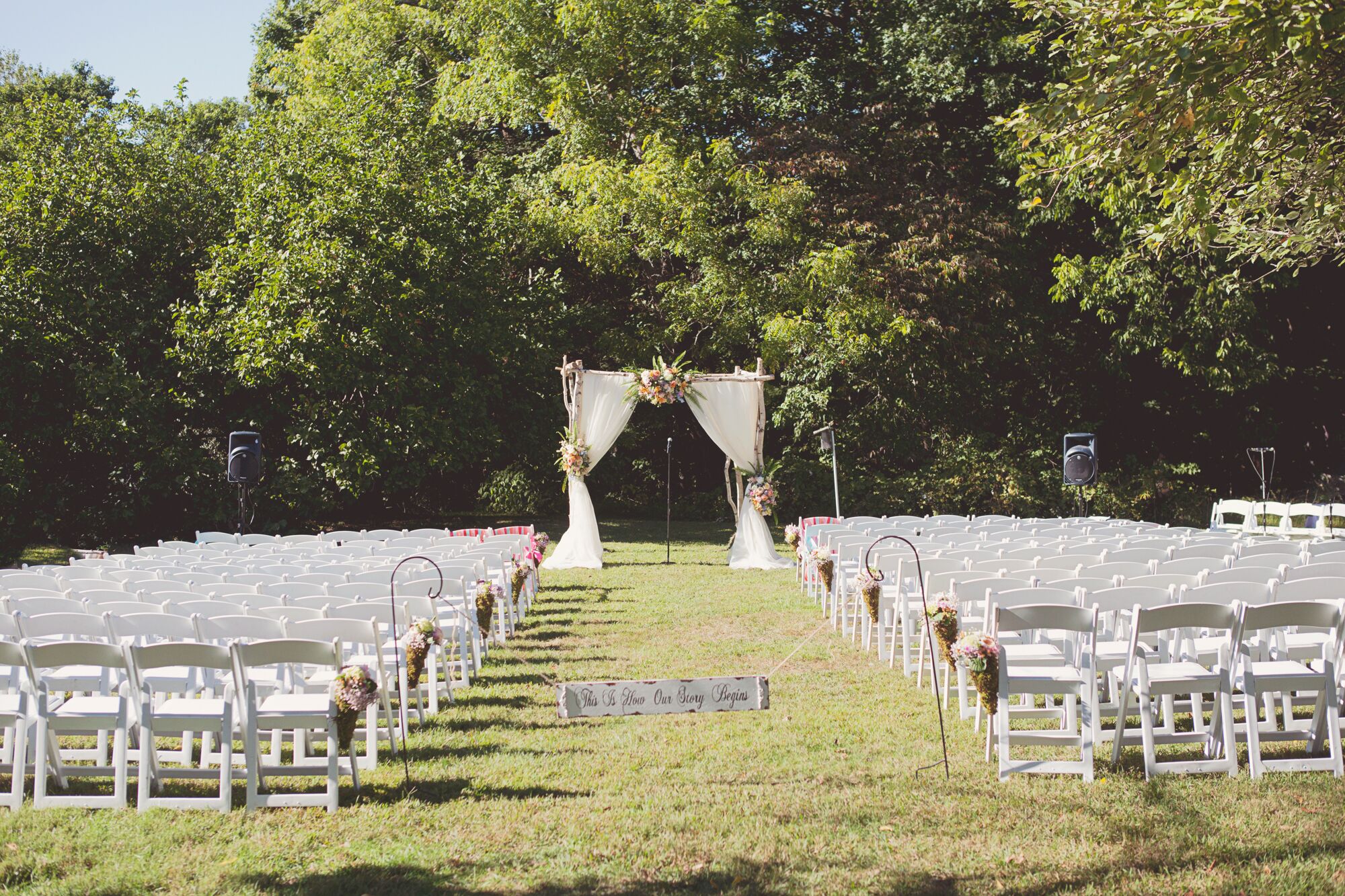 Outdoor Audubon Wedding Ceremony