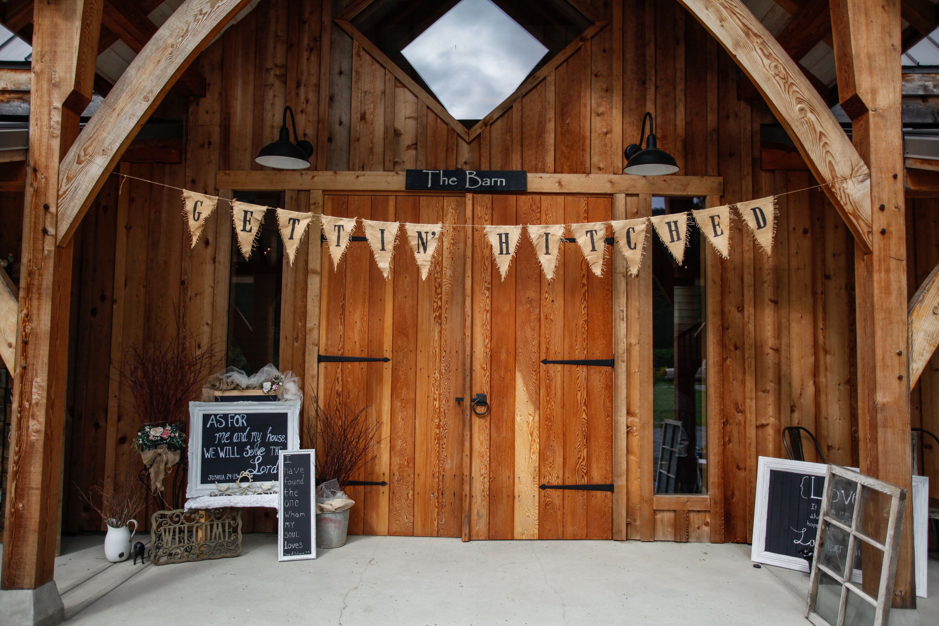 Rustic Farmhouse Wedding Reception Decor