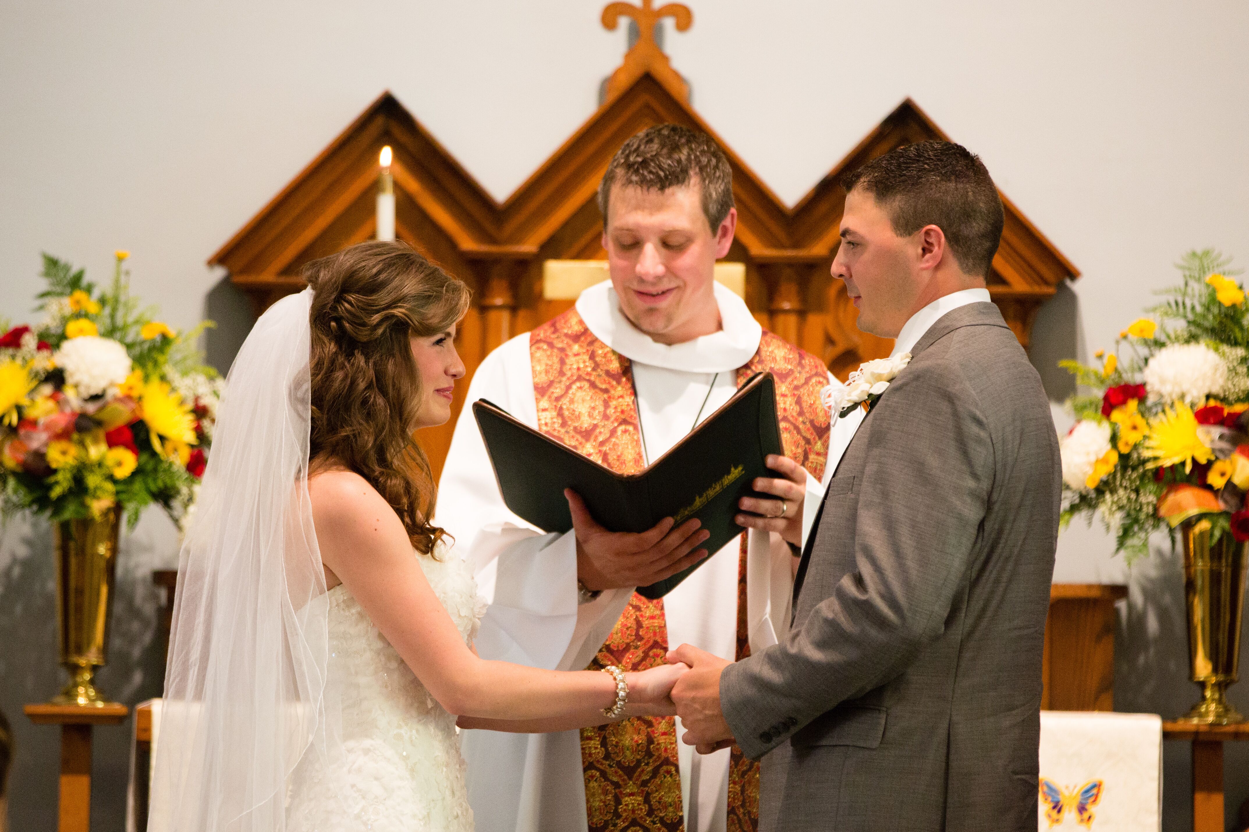 Traditional Church Wedding Ceremony in Maryland