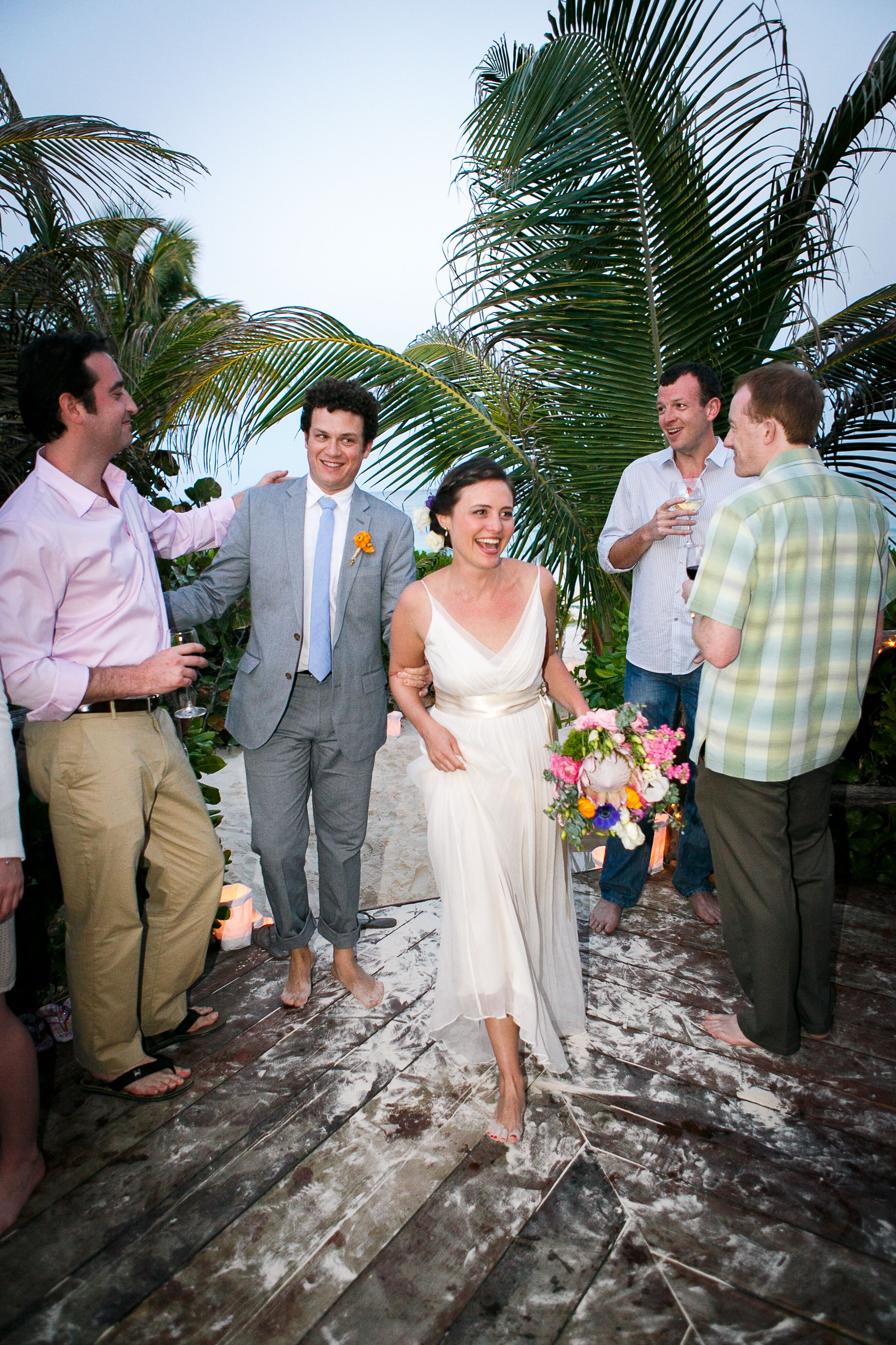 Ivory Saja Wedding Dress With Champagne Sash