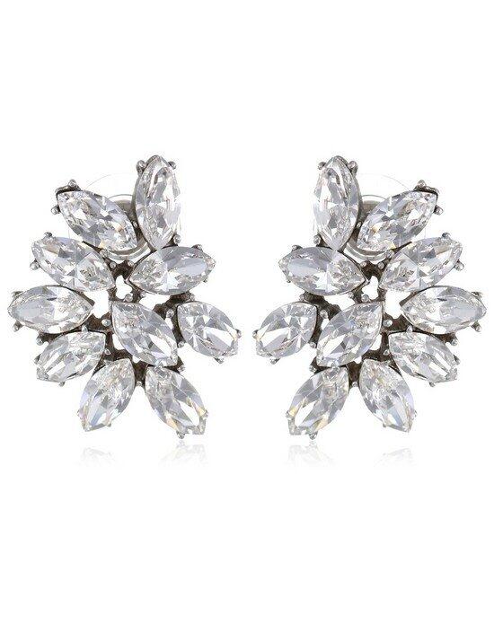 Thomas Laine Ben-Amun Marquise Cluster Crystal Earrings Wedding ...