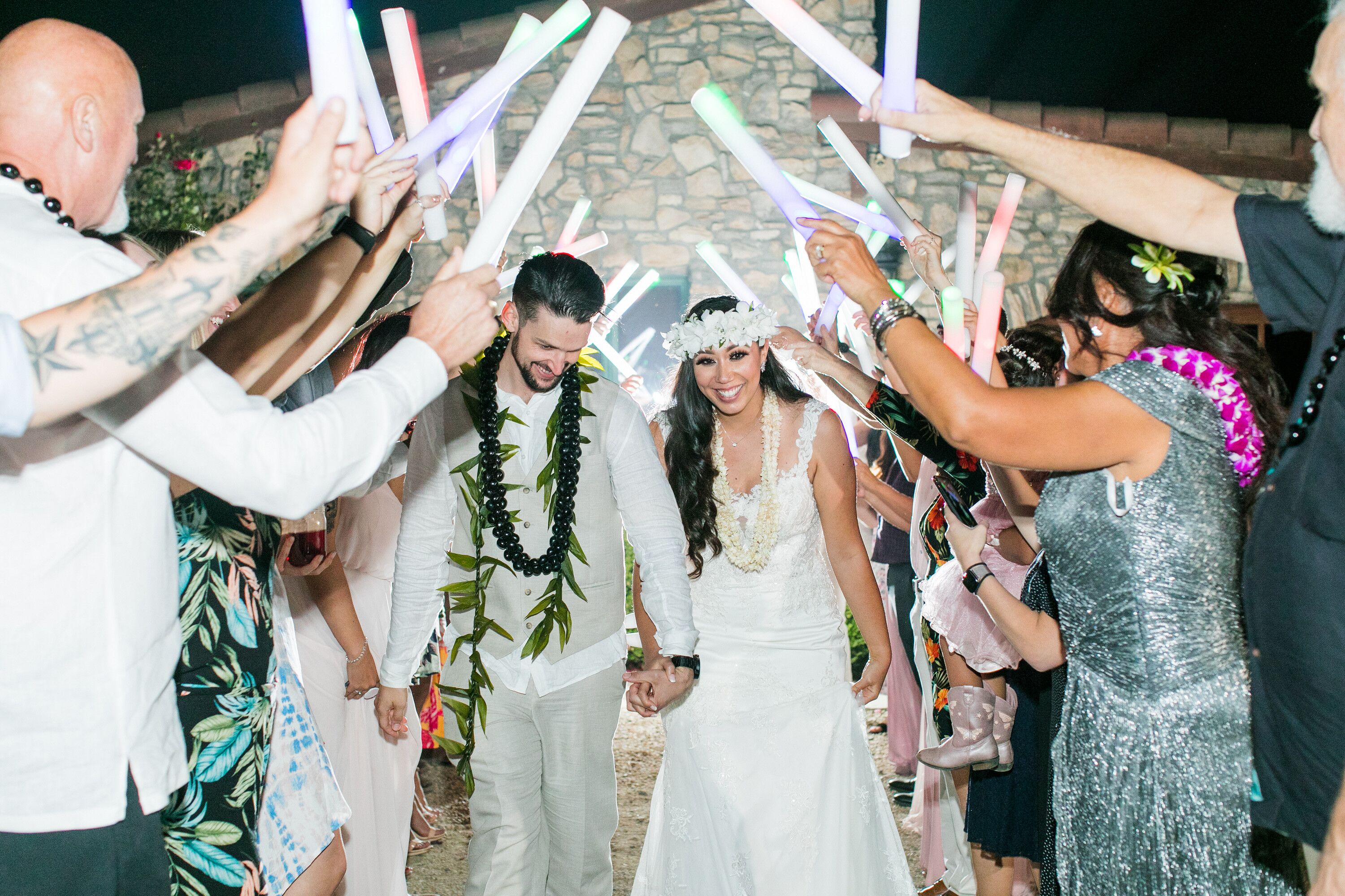 Our glow stick exit! : r/weddingplanning