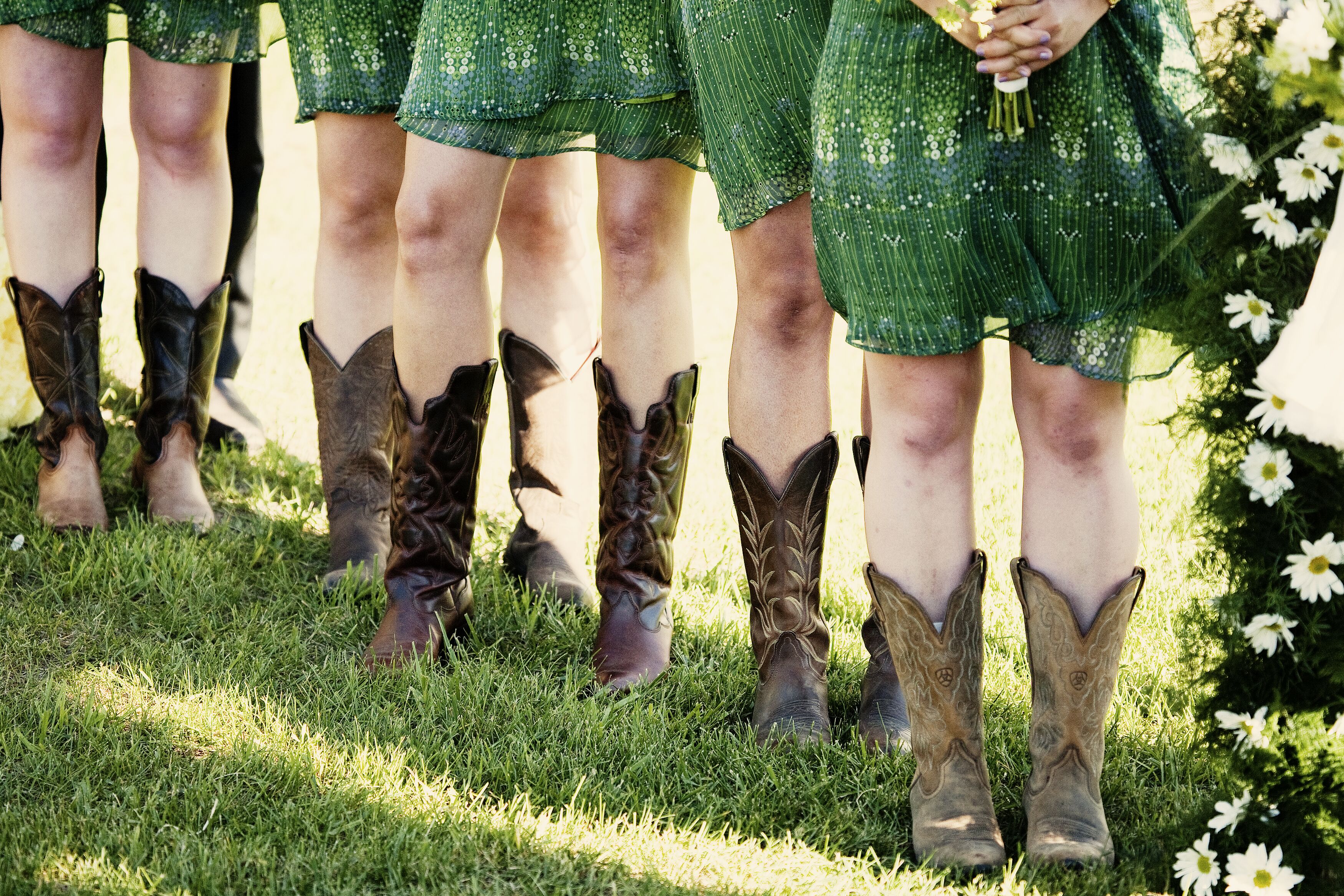 Green dress hotsell and boots