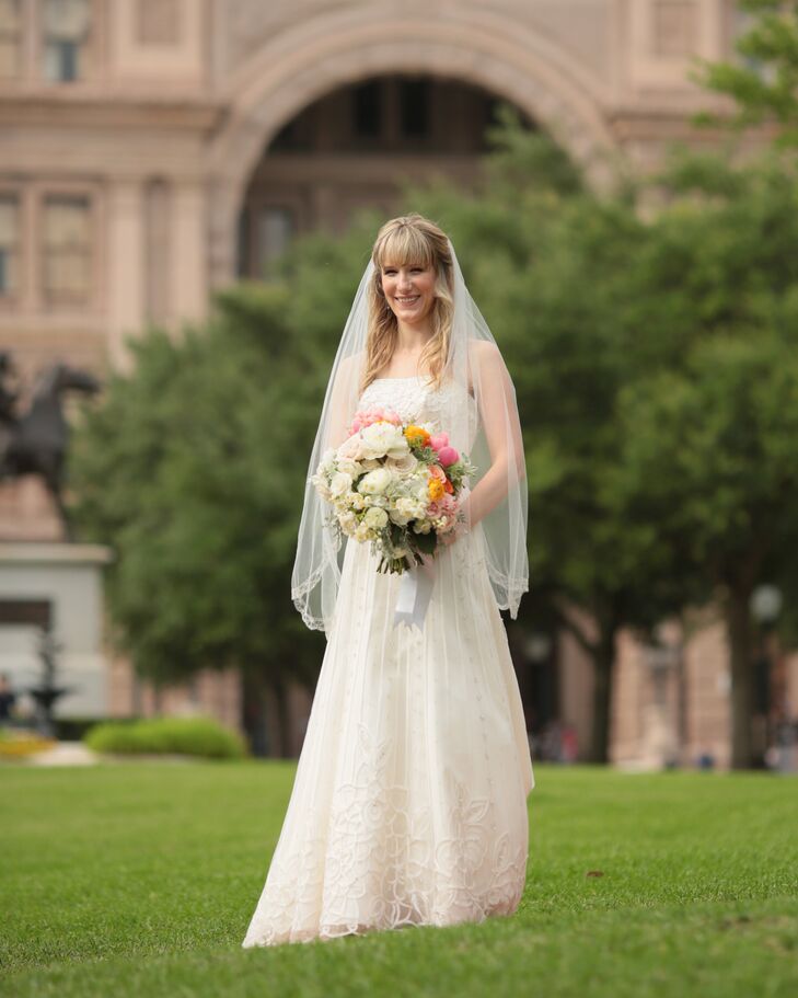 Bohemian Wedding Dress for Austin Texas Bride