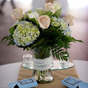 Carolina Blue Strapless Bridesmaid Dresses