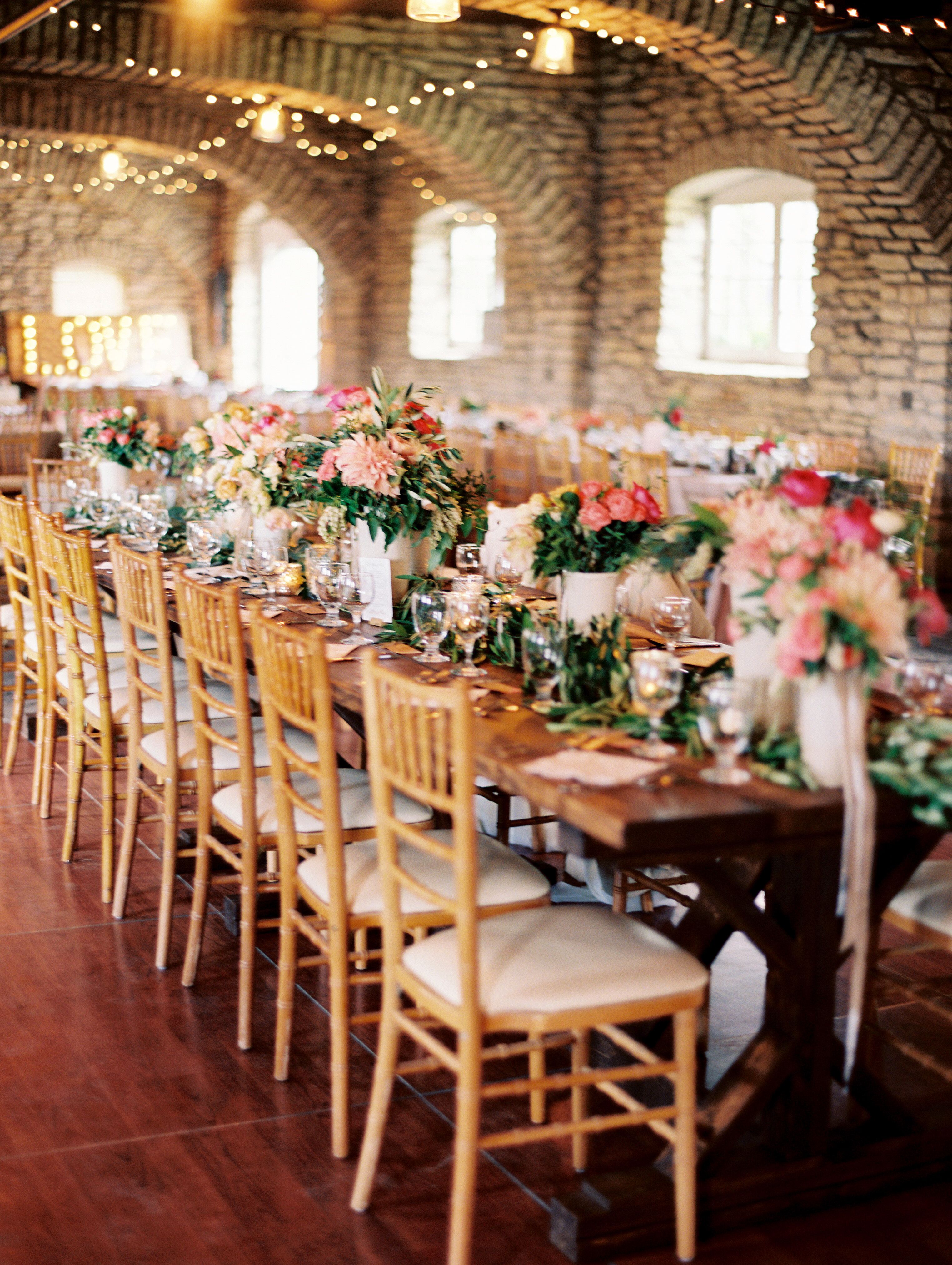 Romantic Pink Floral Centerpieces