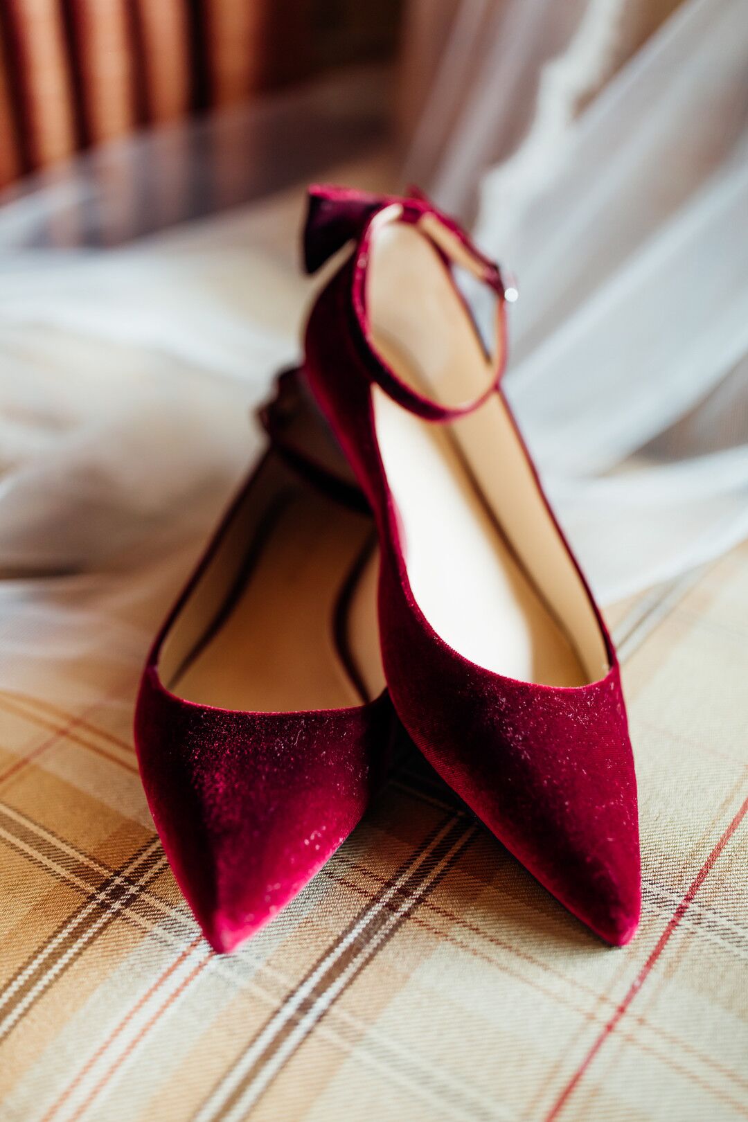 Burgundy Bridal Shoes