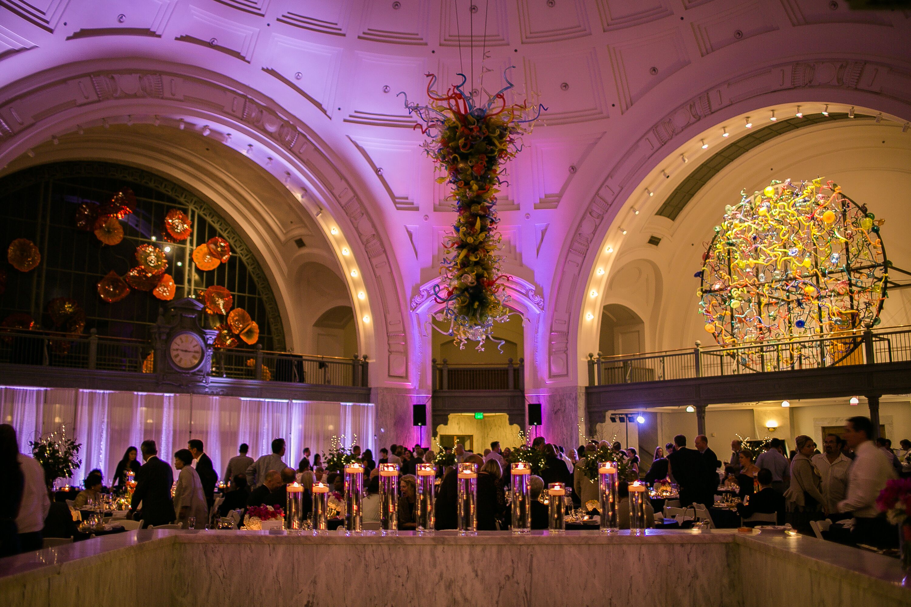 Elegant Indoor Reception at Train Station