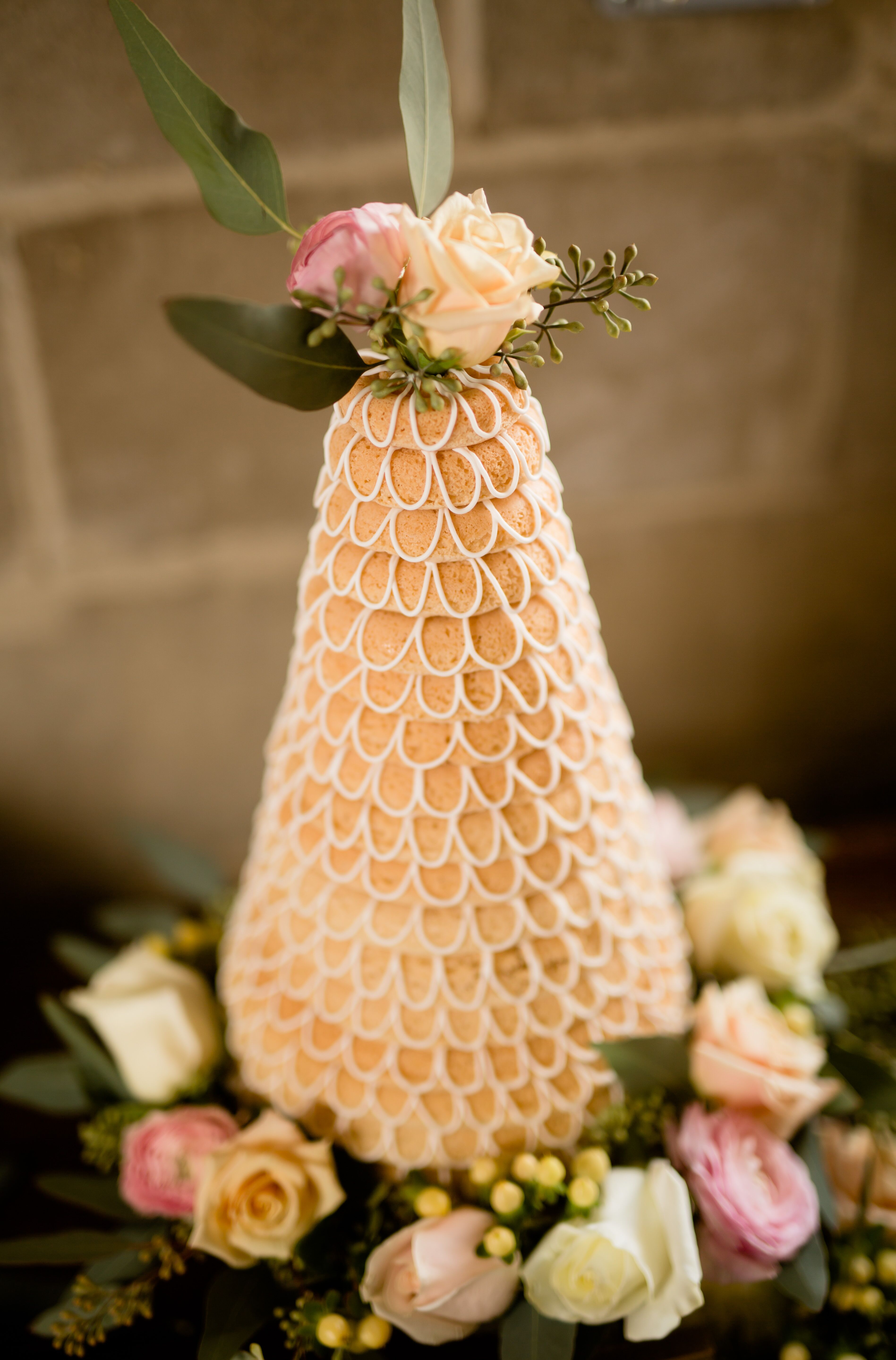 Traditional Nordic Kransekake Wedding Cake