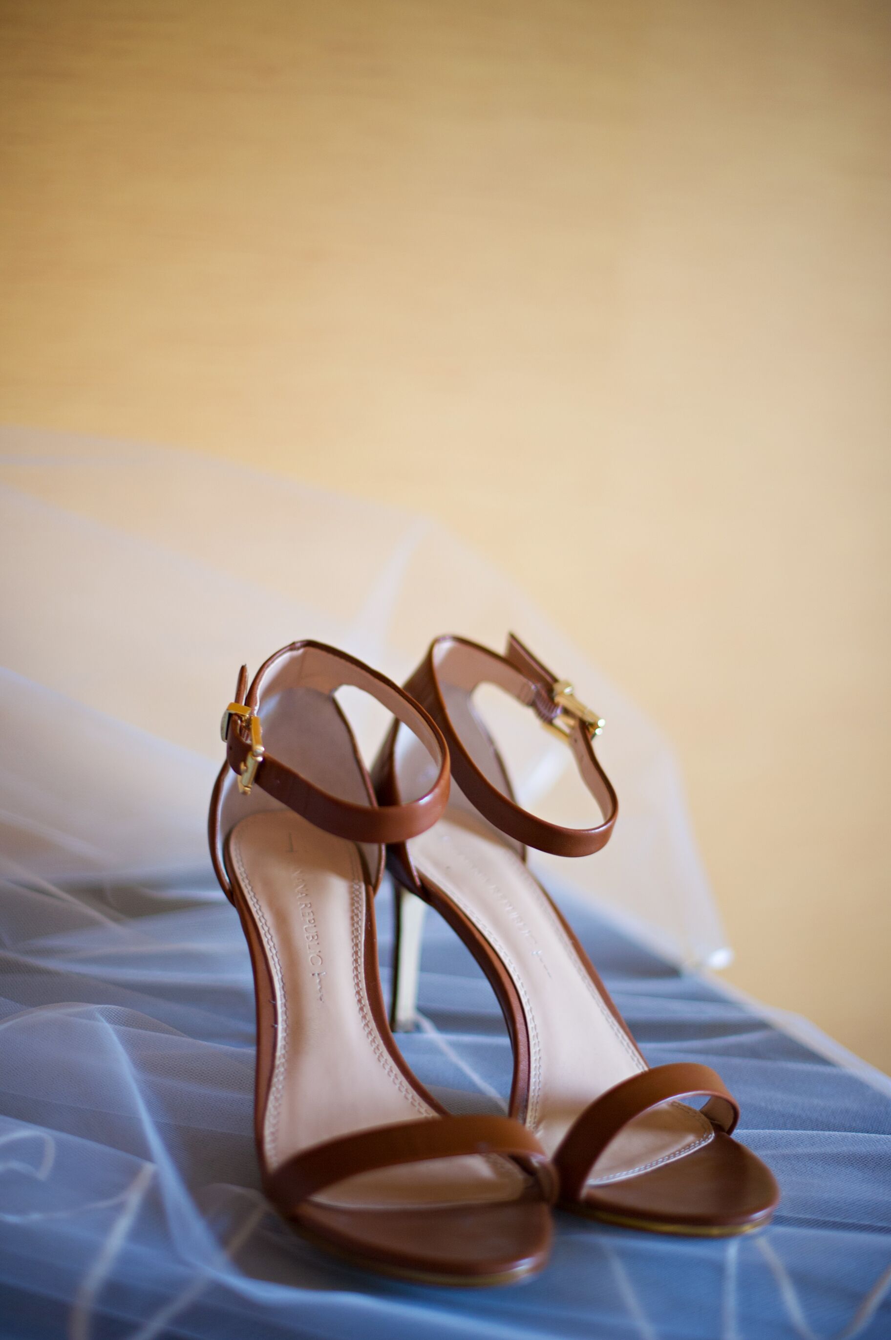 Neutral High Heel Sandals for Garden Wedding