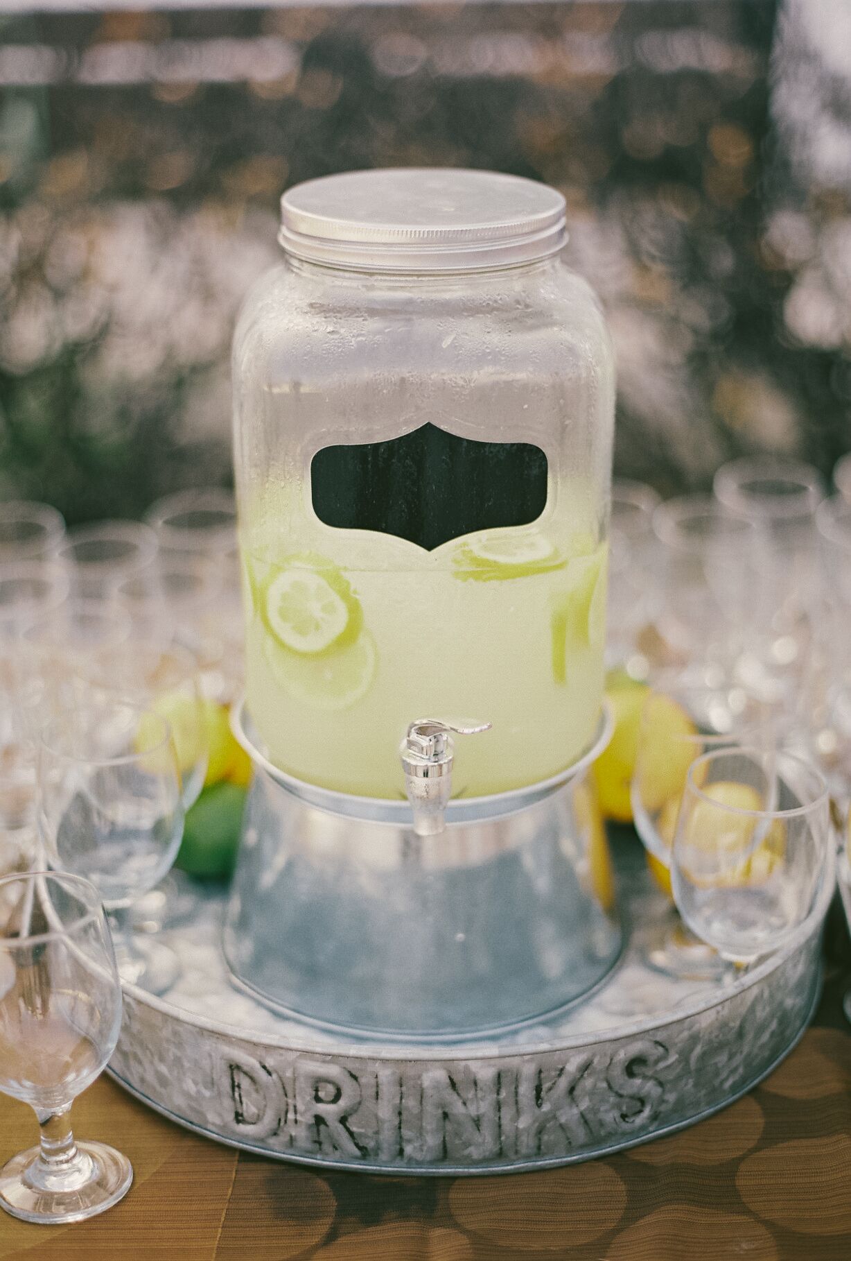 Glass Lemonade Dispenser Display
