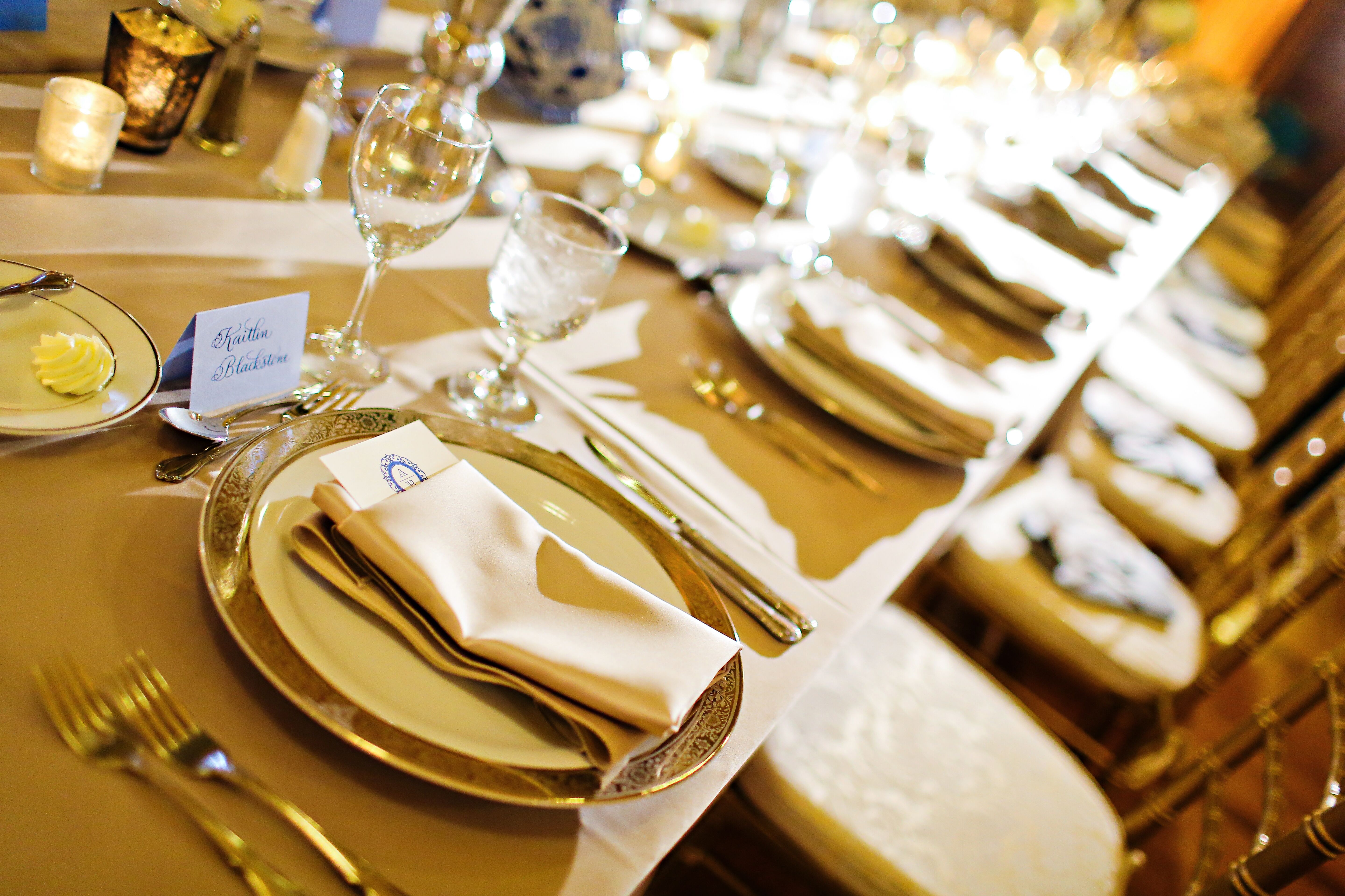Gold Regal-Inspired Place Settings