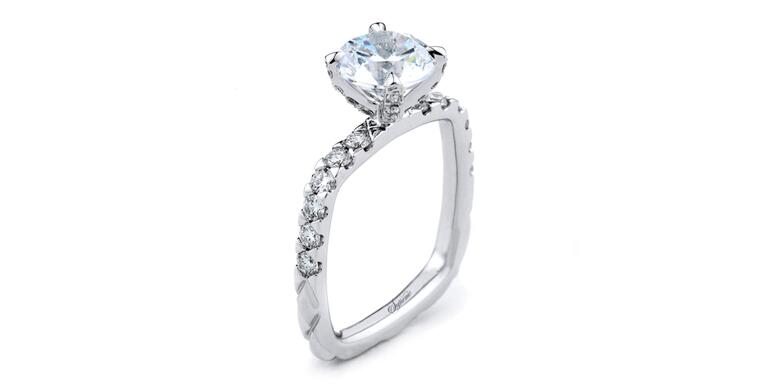 Rahaminov Forevermark double halo engagement ring