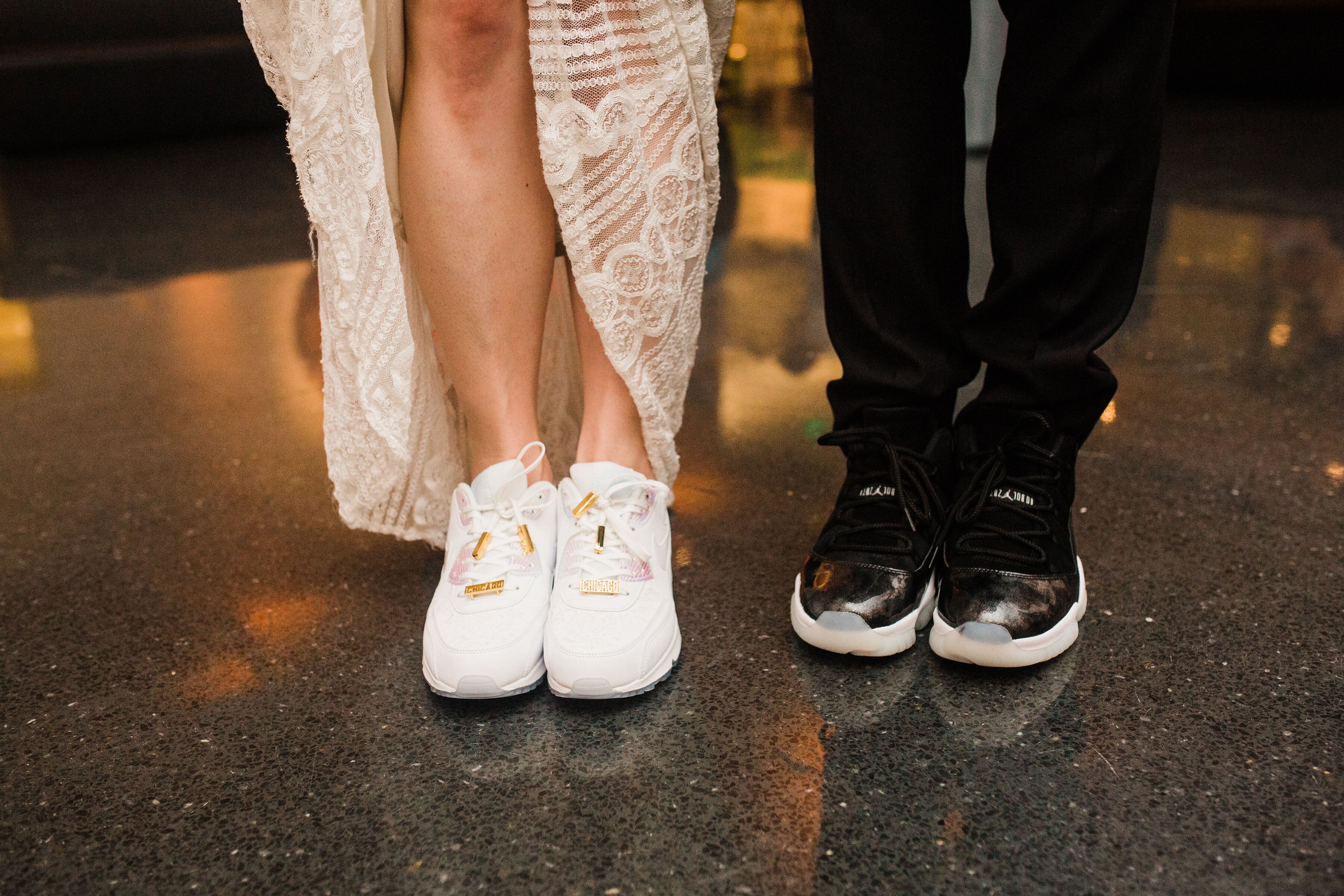 Bride and Groom Nike Sneakers