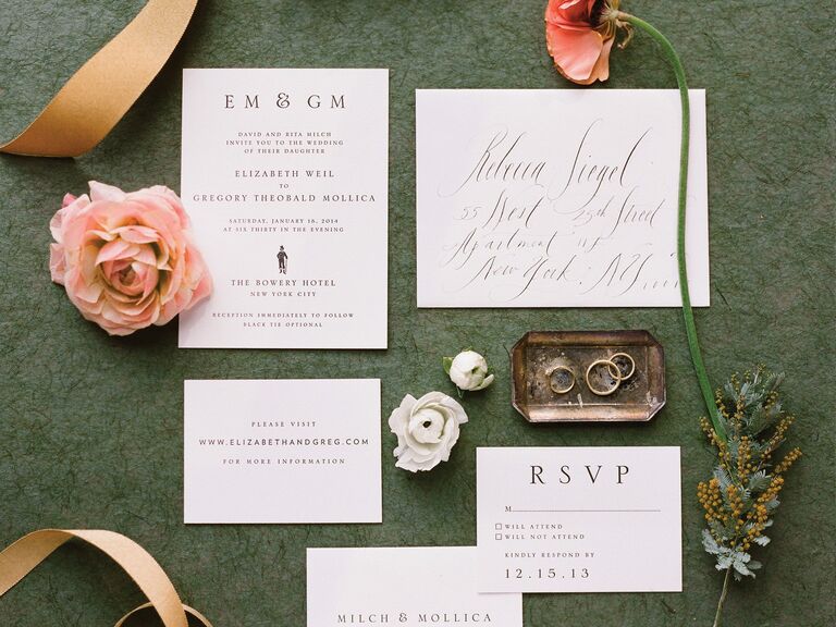 Etiquette wedding invitations guest