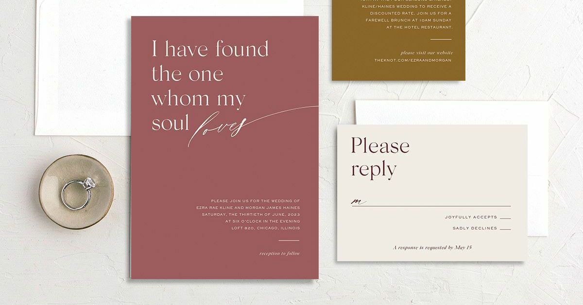 21 Simple Wedding Invitations That Make A Big Impression