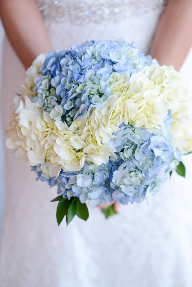 White Hydrangea Bridesmaid Bouquet
