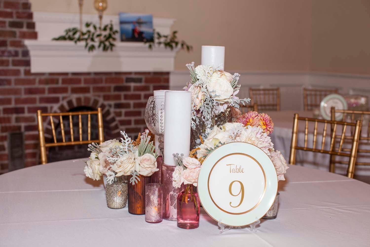 Family Heirloom Plate Table Numbers